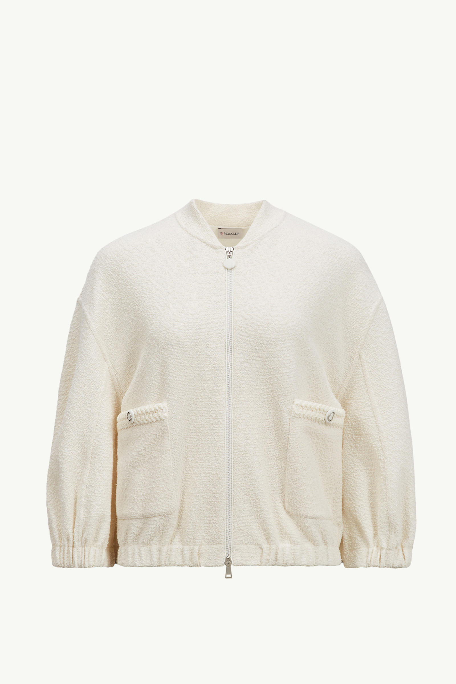 二合一毛圈布拉鏈開襟毛衣 女士 白色 Moncler 2