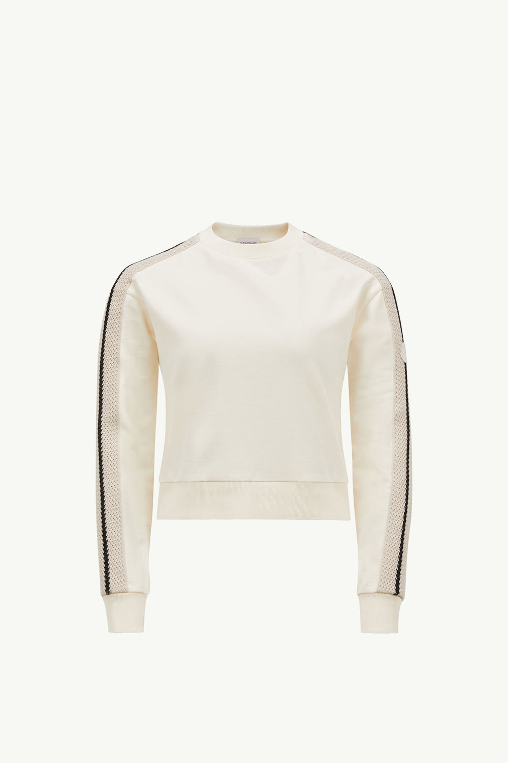 Sweat en coton avec détails en crochet Femmes Blanc Moncler 2