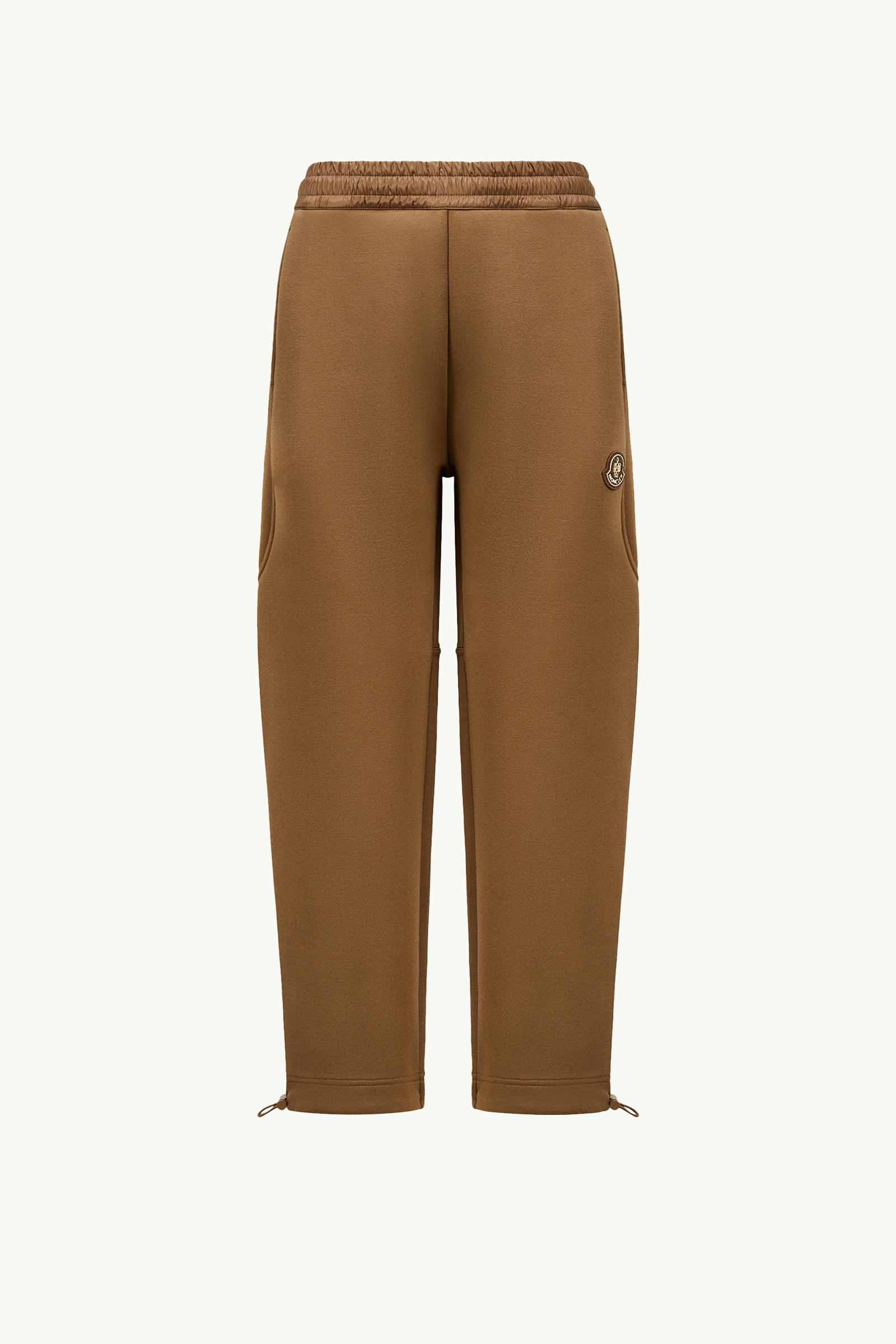 Year of the Snake Patch Neoprene Track Pants Women Brown Moncler 2