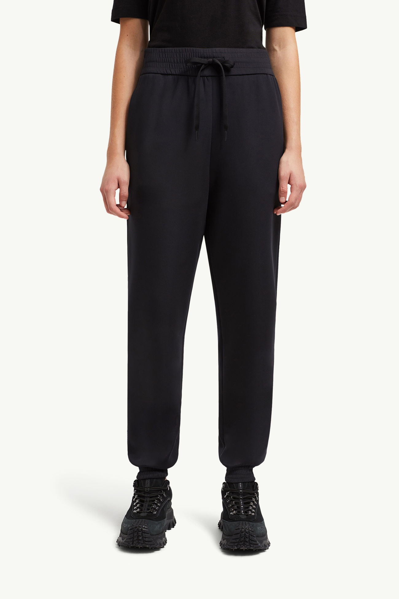 Neoprene Track Pants Women Black Moncler 3