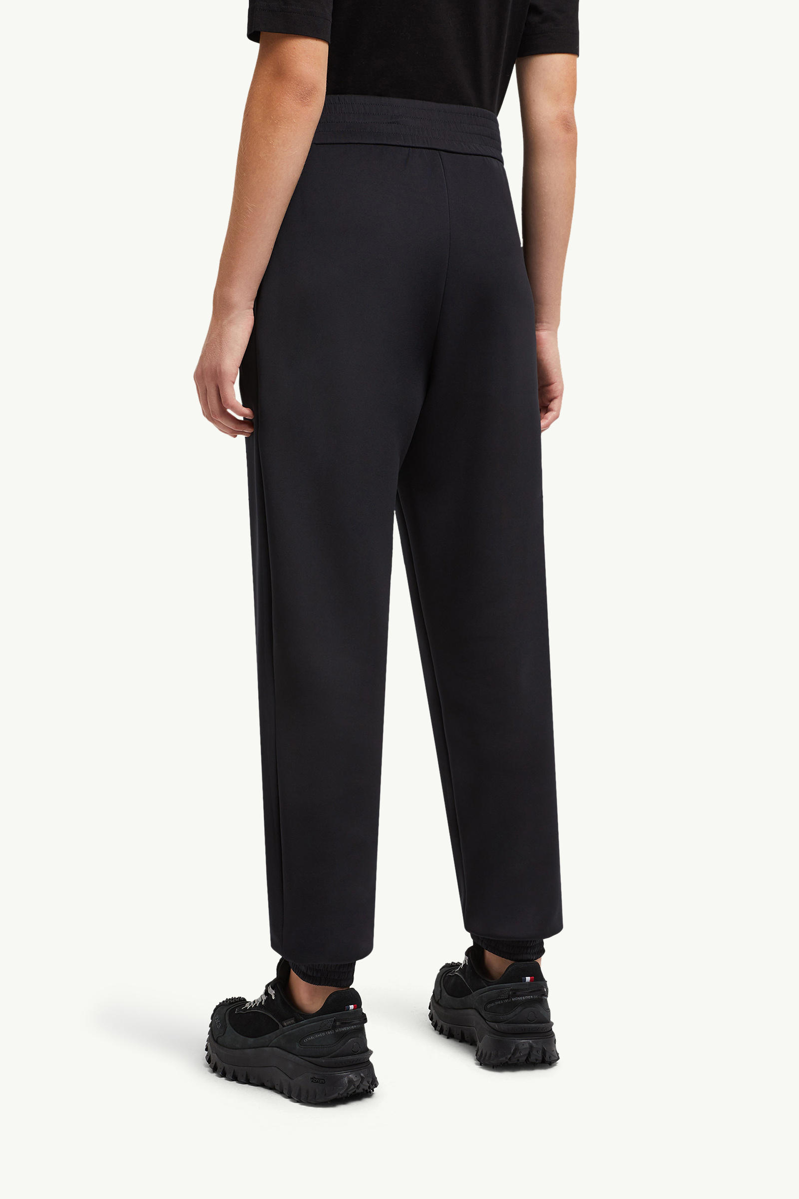 Pantaloni sportivi in neoprene Donna Nero Moncler 4