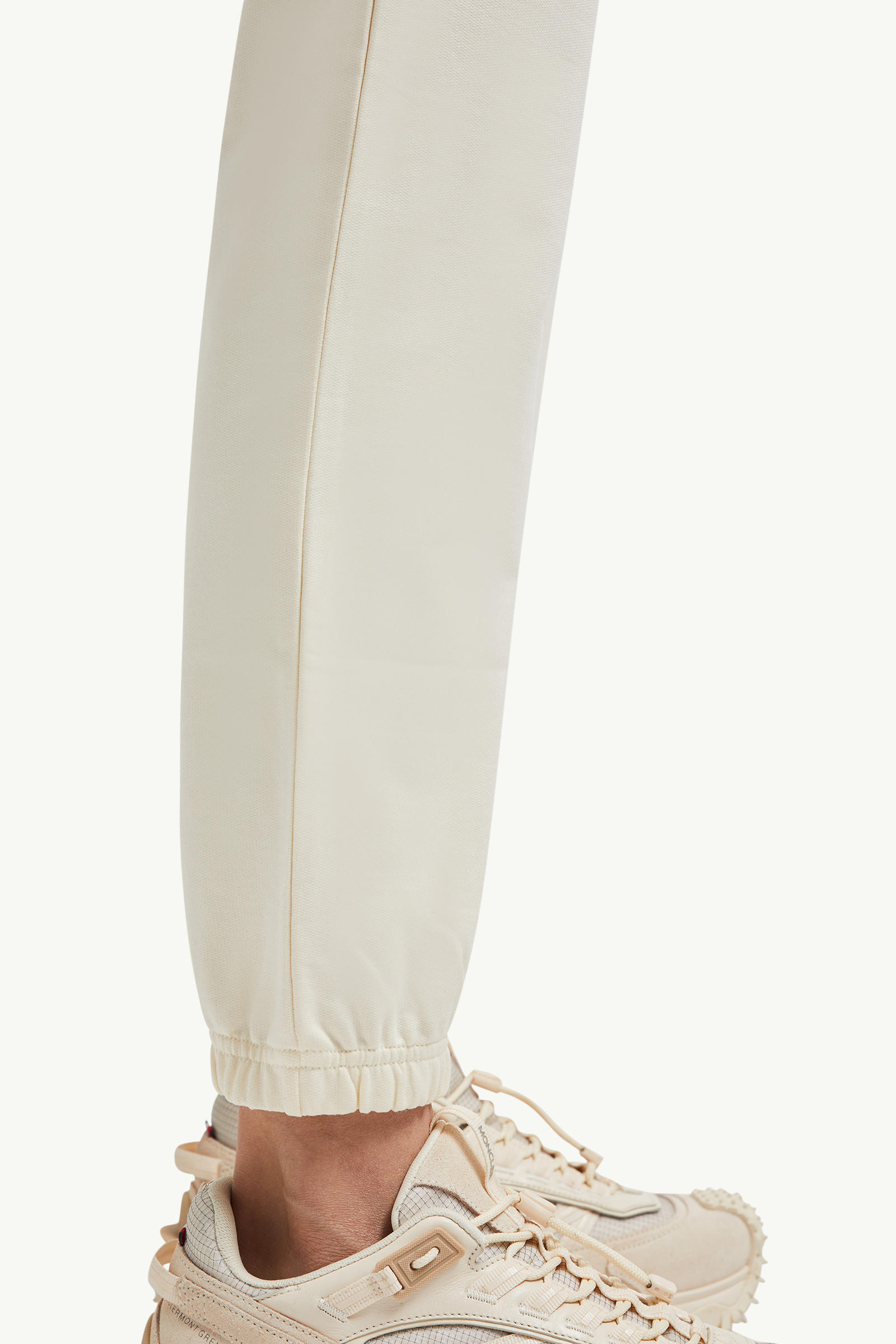 Logo Patch Cotton trackpants Women White Moncler 5