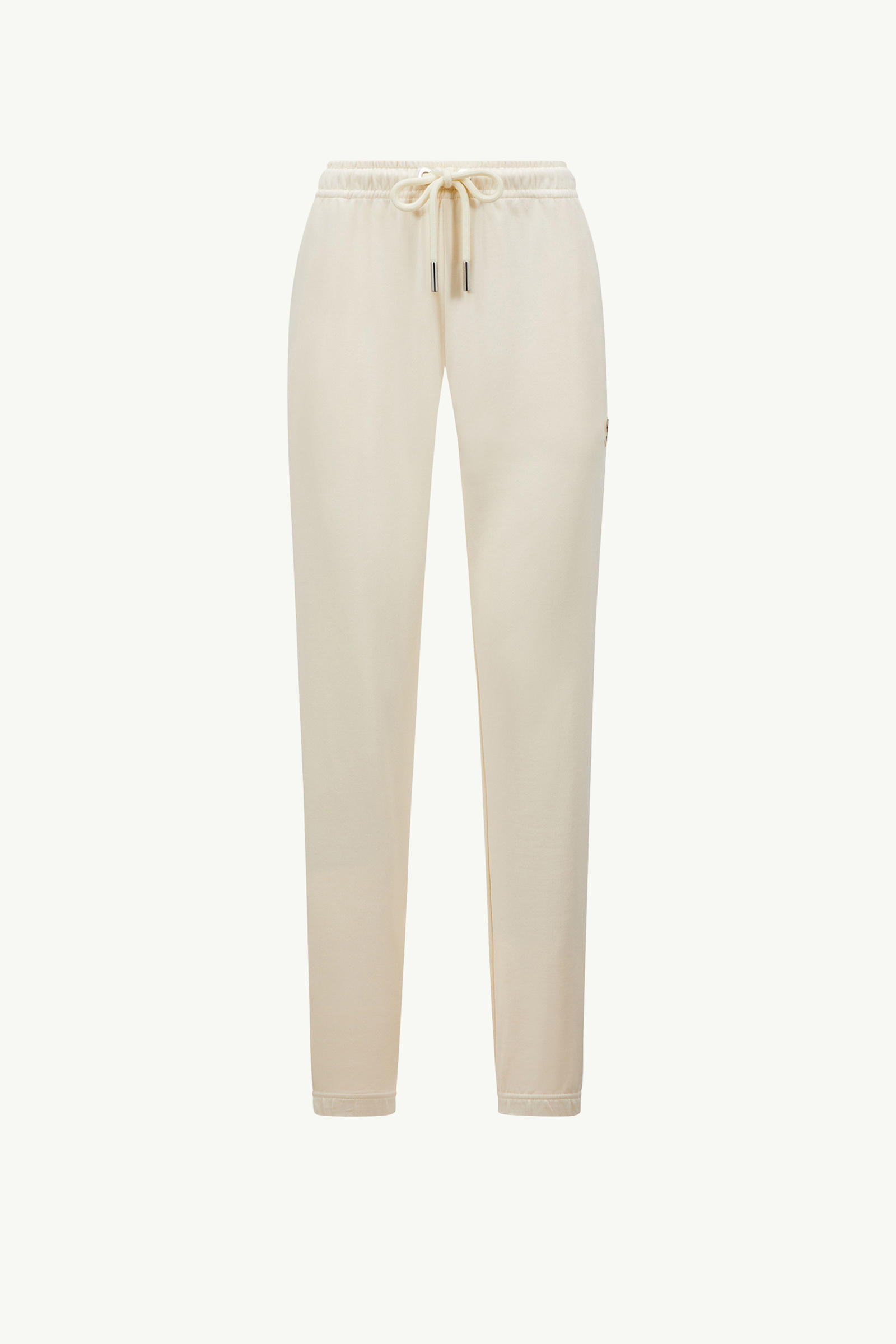 Logo Patch Cotton trackpants Women White Moncler 2