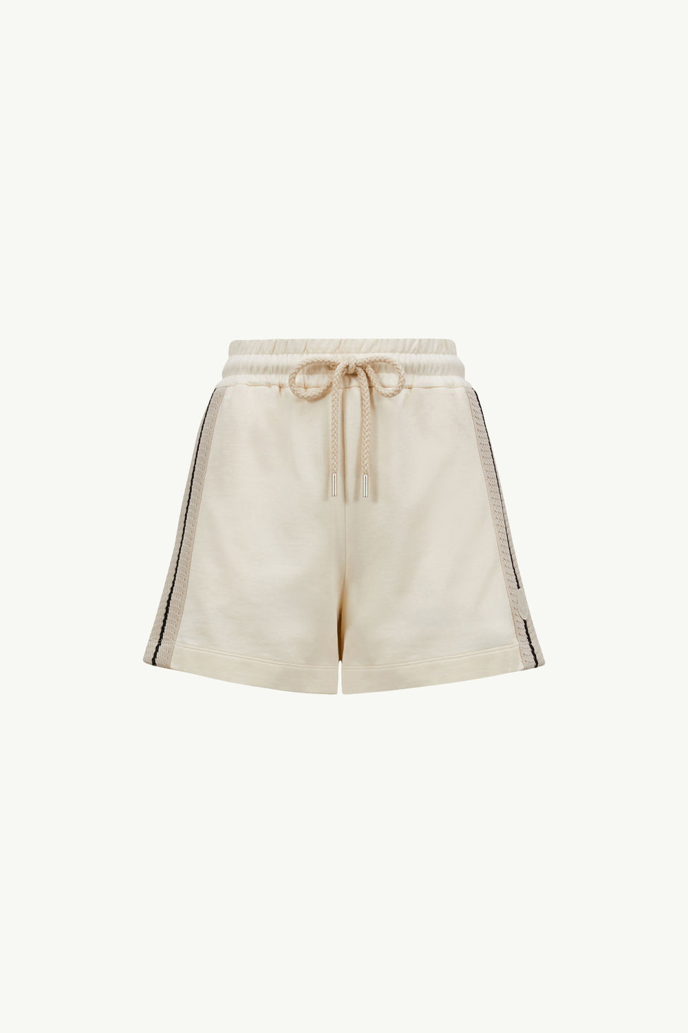 Crochet Accent Cotton Shorts Women White Moncler 2