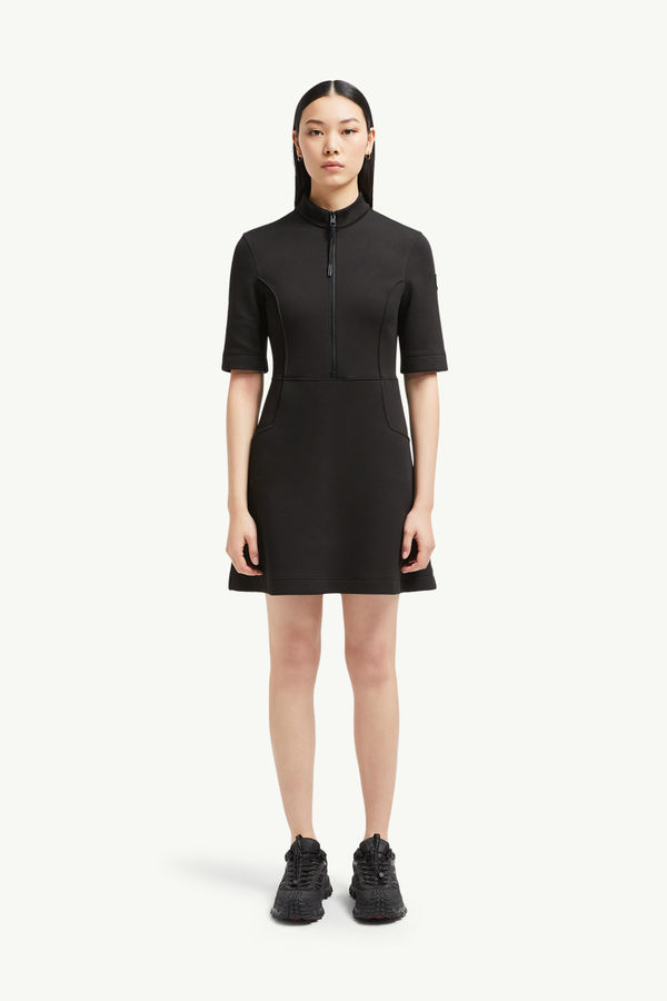 Mini-robe en néoprène à empiècement année du Serpent Femmes Noir Moncler 3