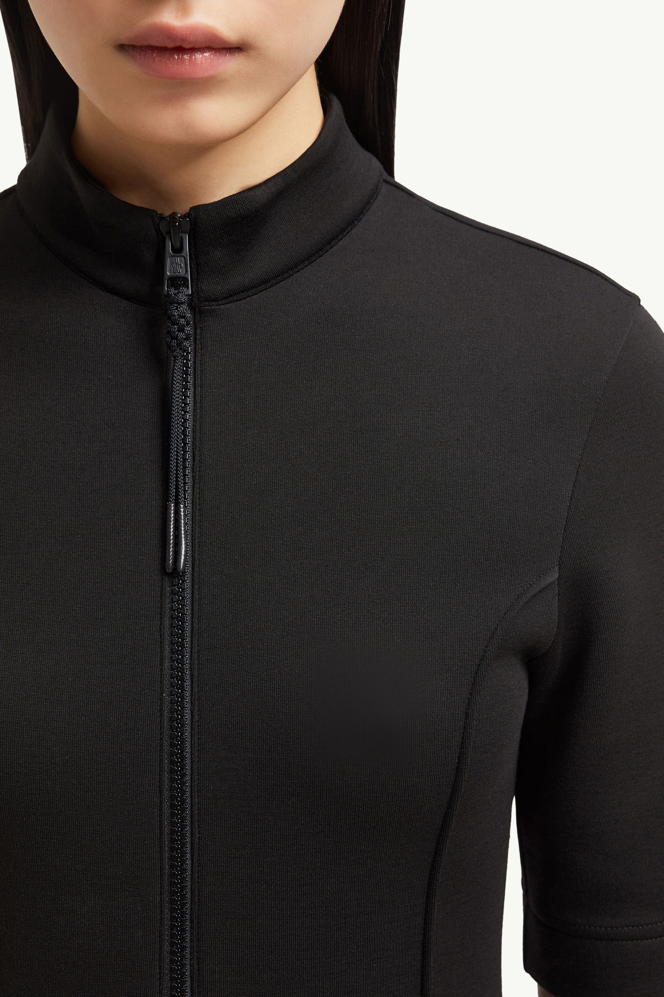 Mini abito con patch Anno del Serpente in neoprene Donna Nero Moncler 5