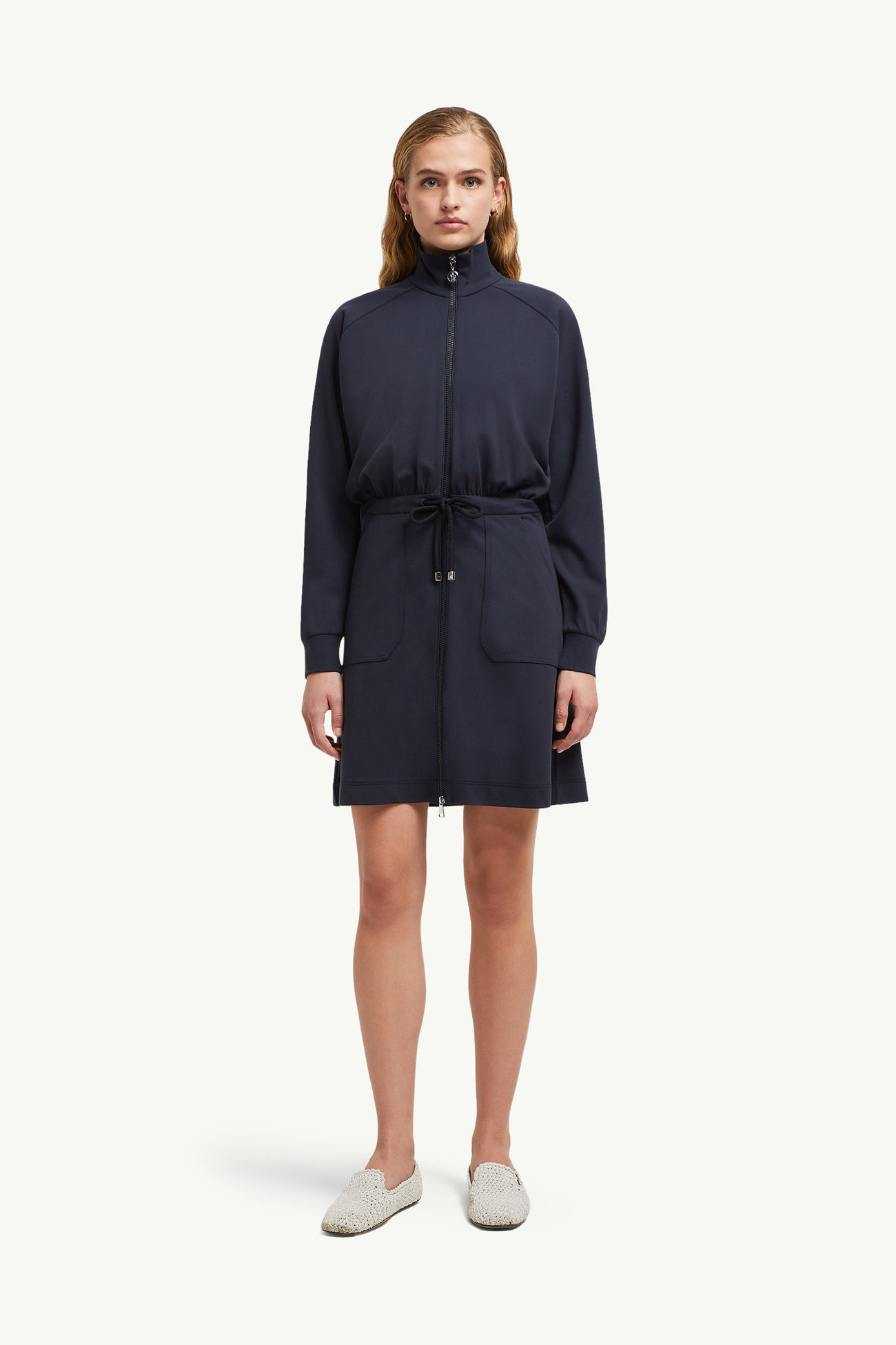 女士拉链迷你连衣裙 女士 海军蓝色 Moncler 3