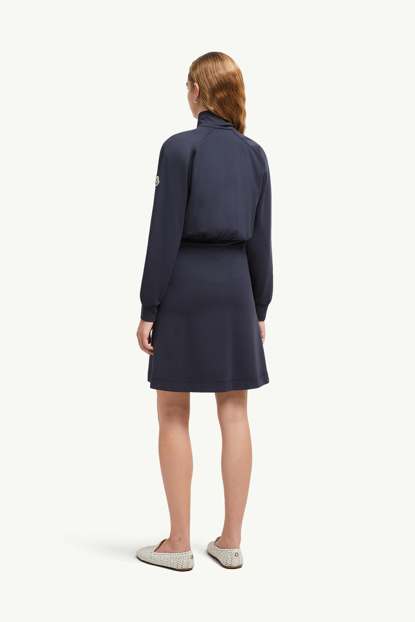 Zip-Up Mini Dress Women Navy Blue Moncler 4