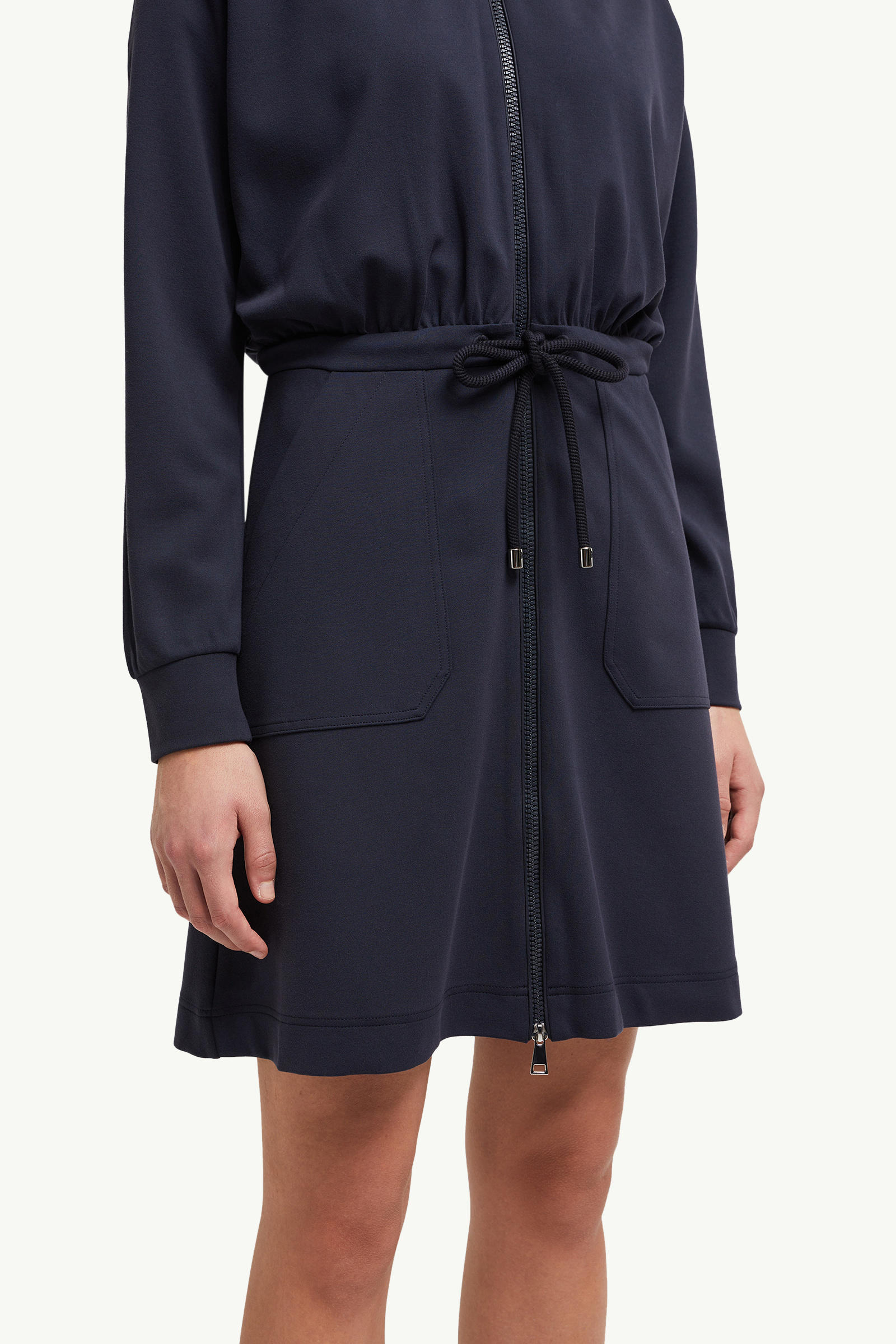Zip-Up Mini Dress Women Navy Blue Moncler 5