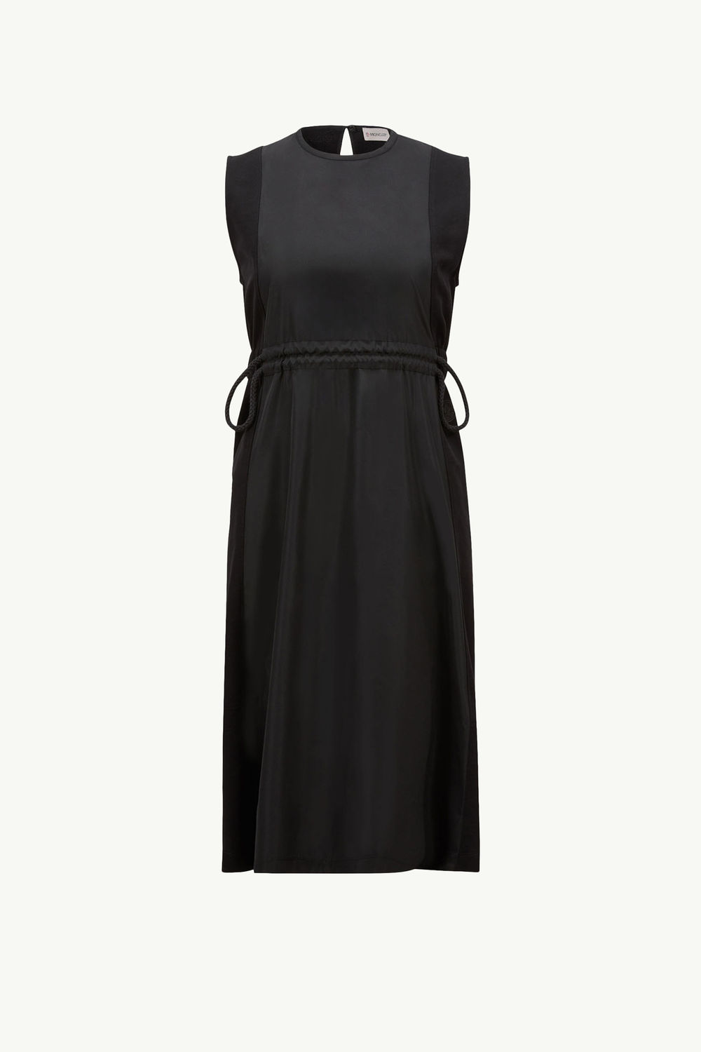 Cotton Knee-Length Dress Women Black Moncler 2