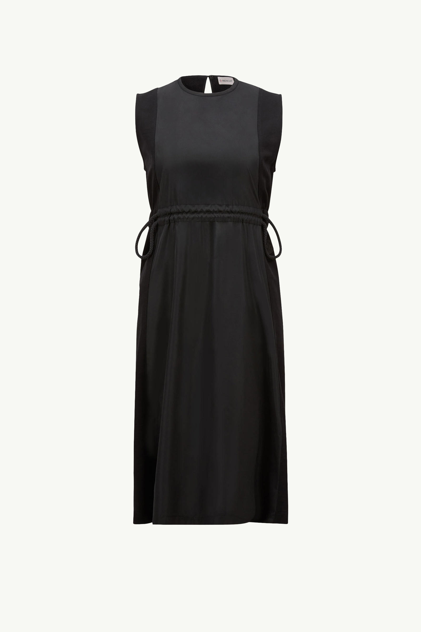 Cotton Knee-Length Dress Women Black Moncler 2