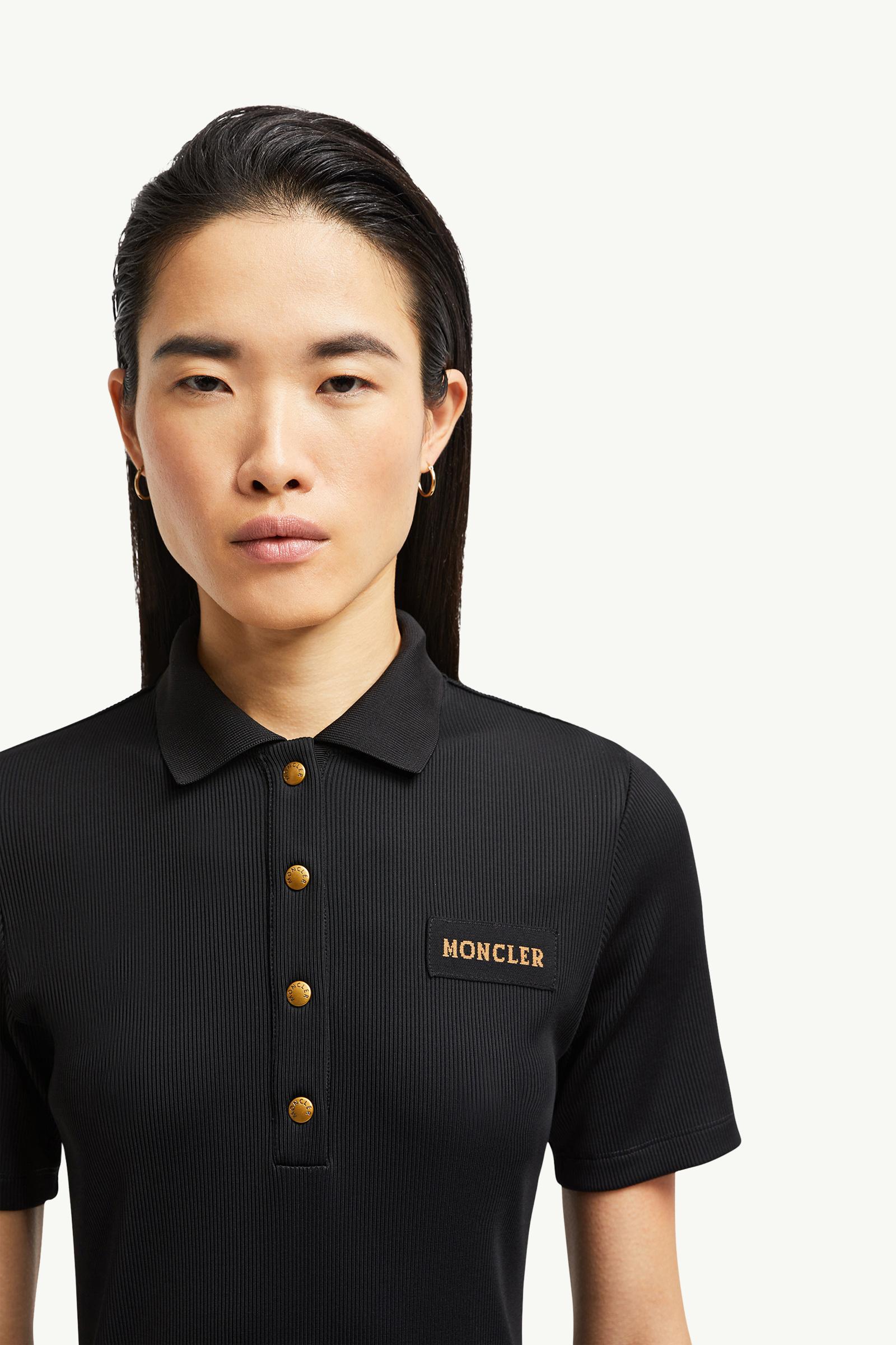 Polo Midi Dress Women Black Moncler 1