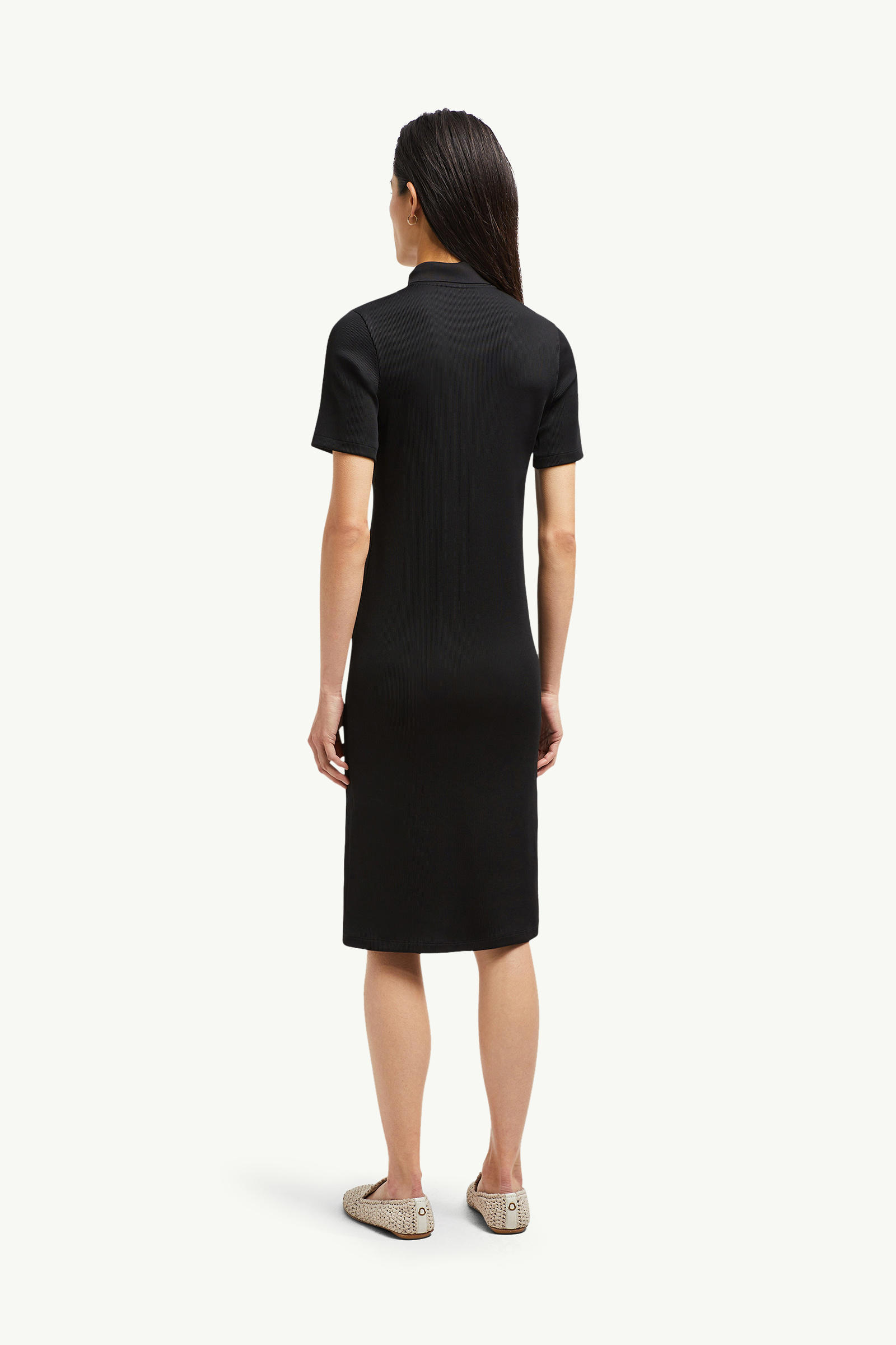 Polo Midi Dress Women Black Moncler 4