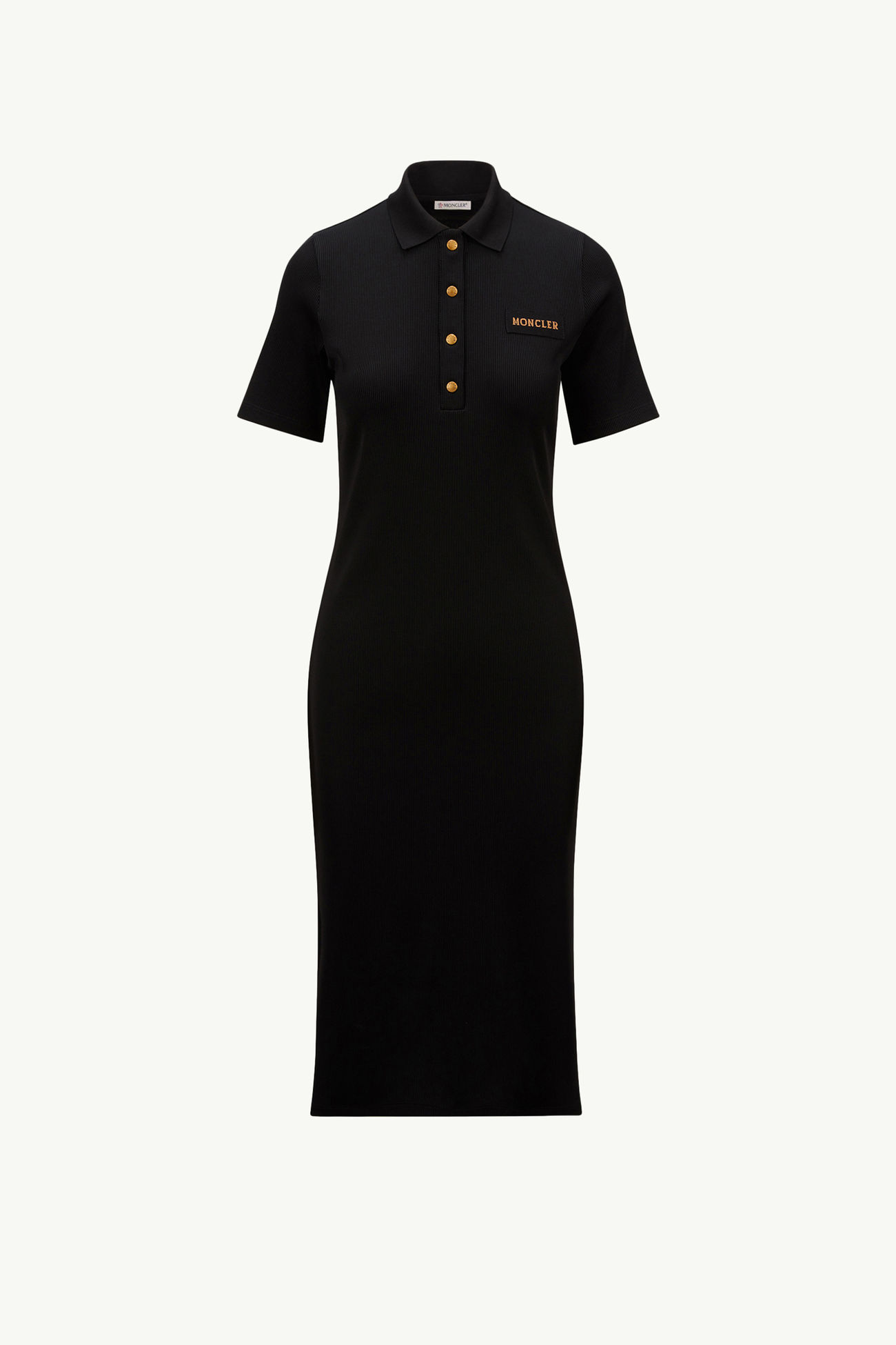 女士中长Polo领连衣裙 女士 黑色 Moncler 2
