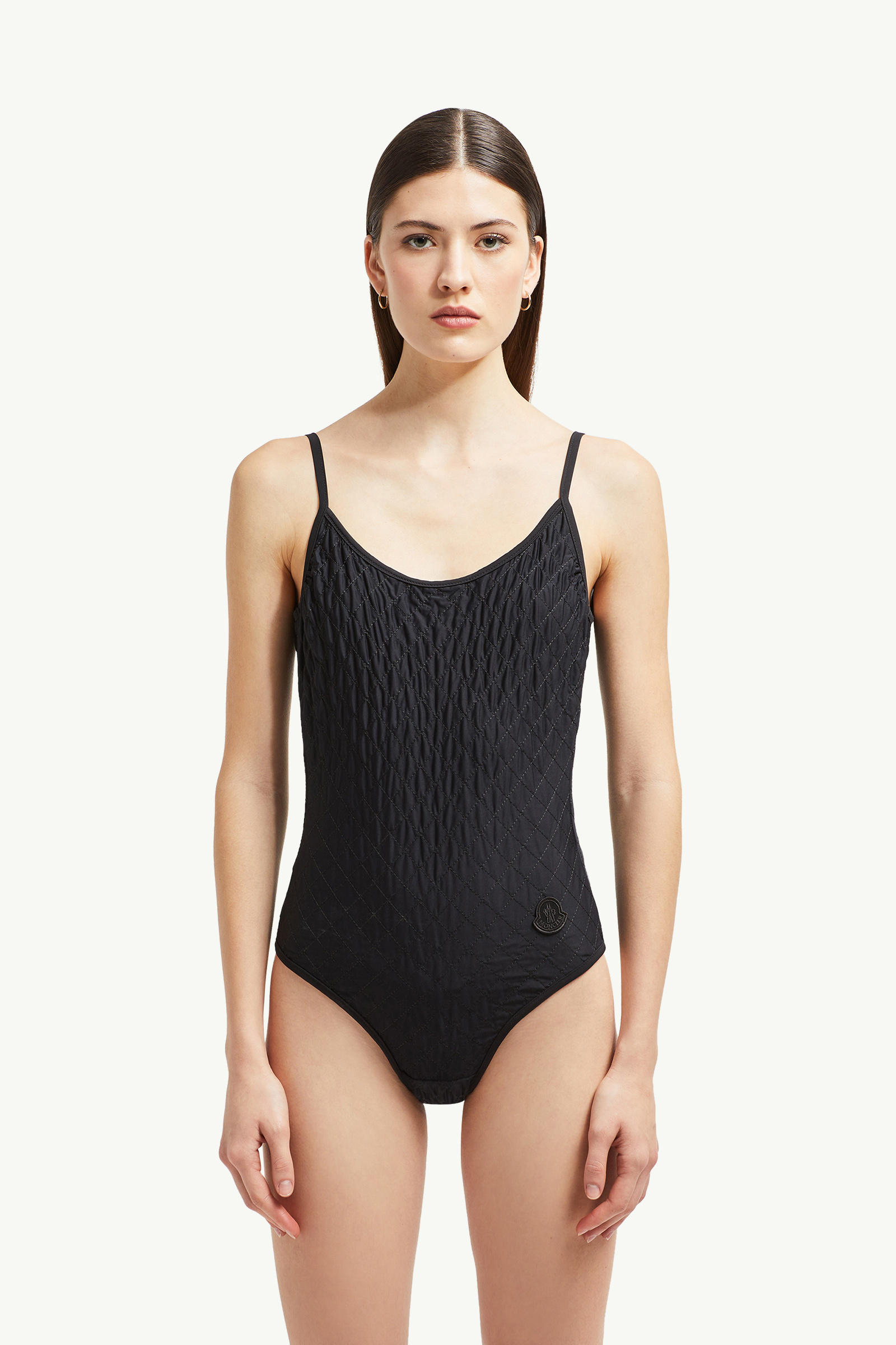 Diamond-Quilted Swimsuit Women Black Moncler 3