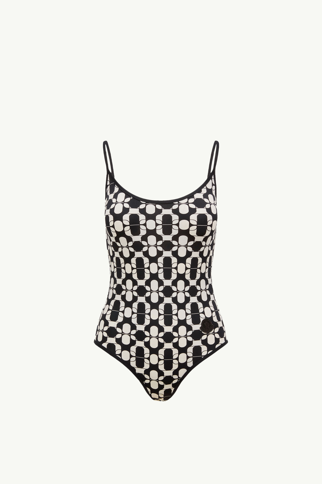 Bañador con estampado geométrico Mujer Azul & Blanco Moncler 2