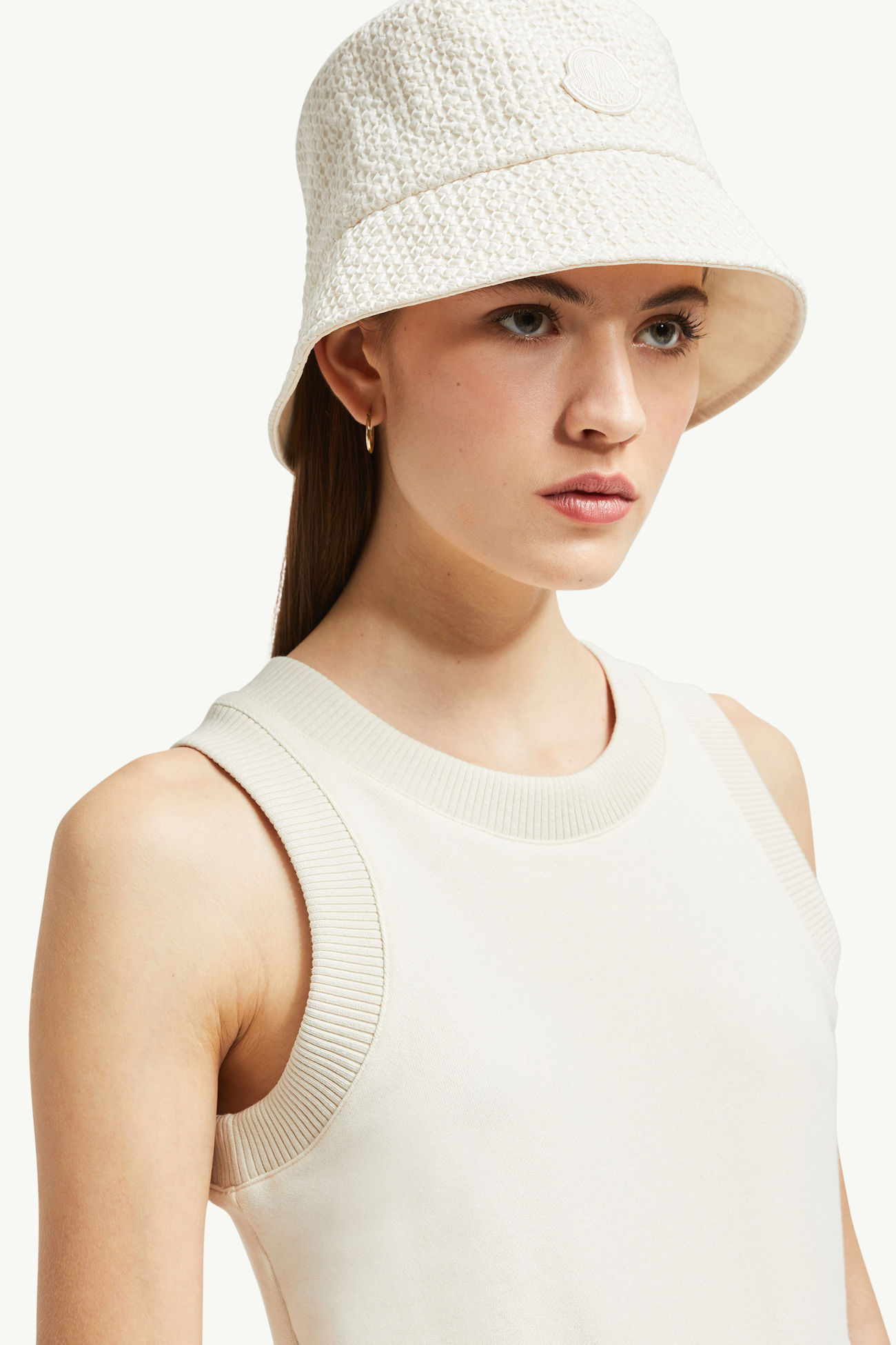 Top de tirantes bordado Mujer Blanco Moncler 1