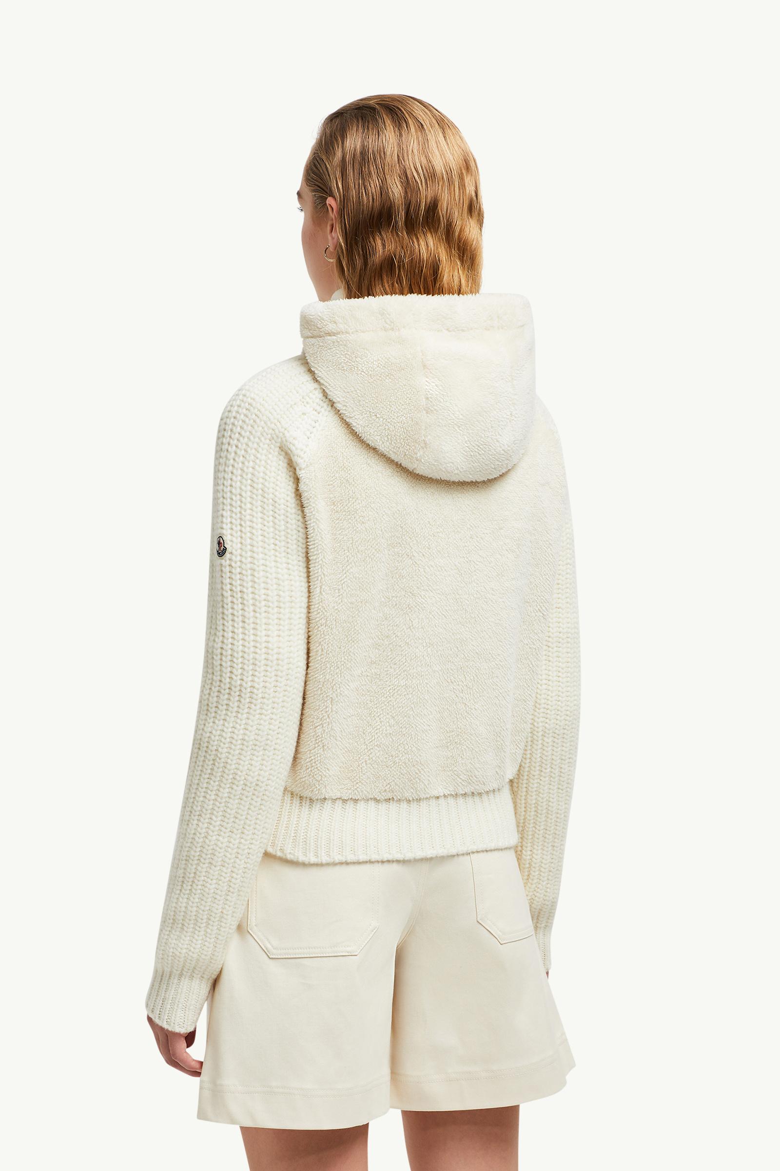 モンクレール TEDDY HOODIE ボアパーカー Moncler Teddy zip-up Hoodie | Neutrals | FARFETCH BE