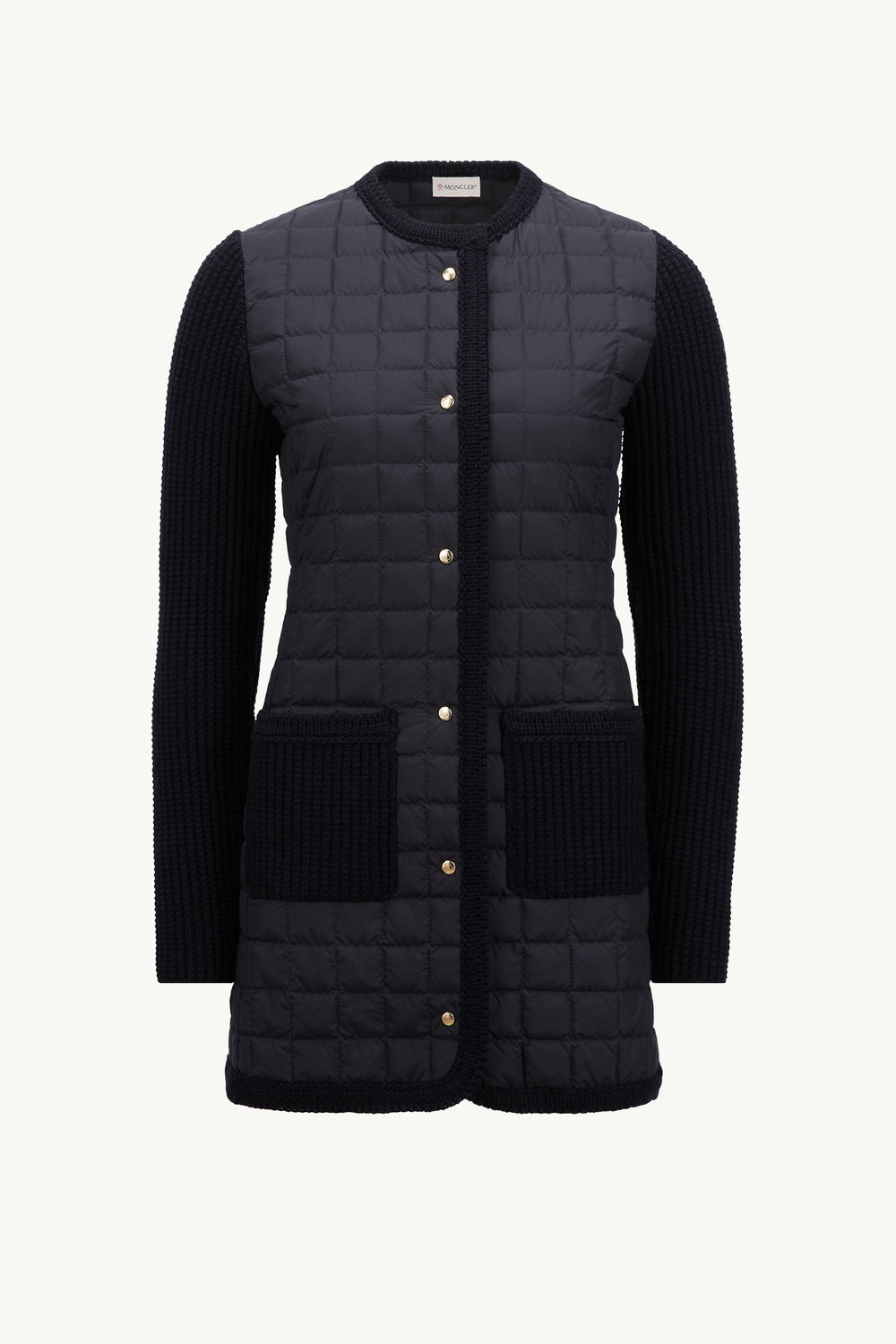 Cardigan long en laine Femmes Bleu marine Moncler 2