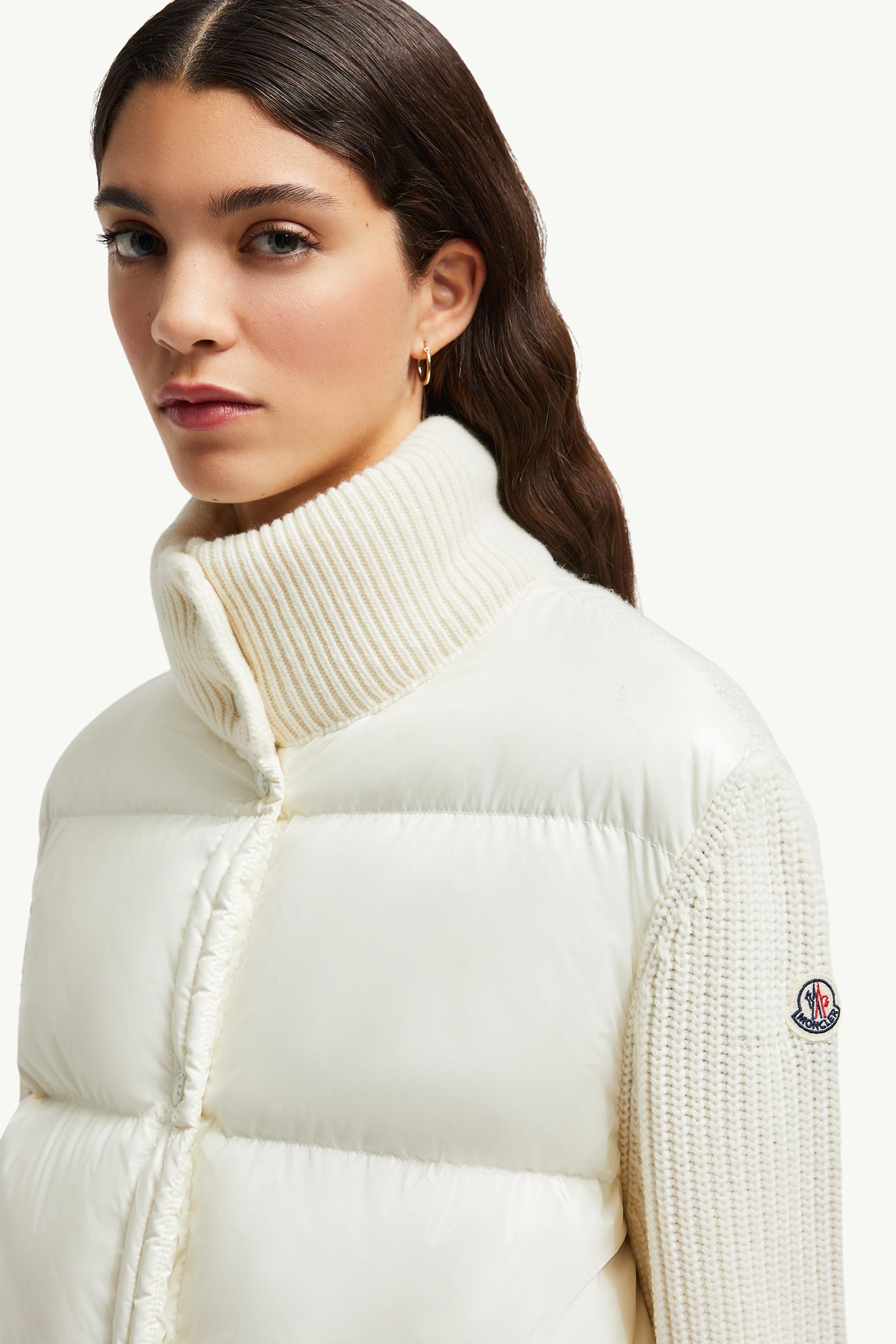 Padded Wool Cardigan Women White Moncler 1