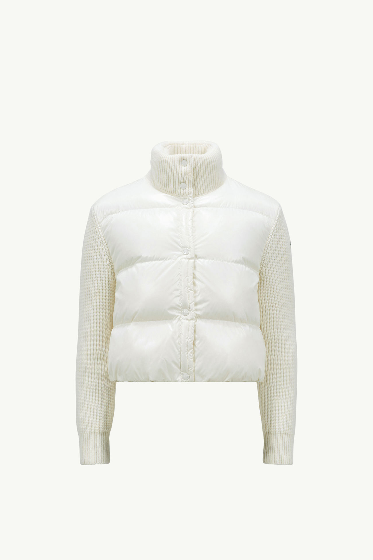 Cardigan matelassé en laine Femmes Blanc Moncler 2