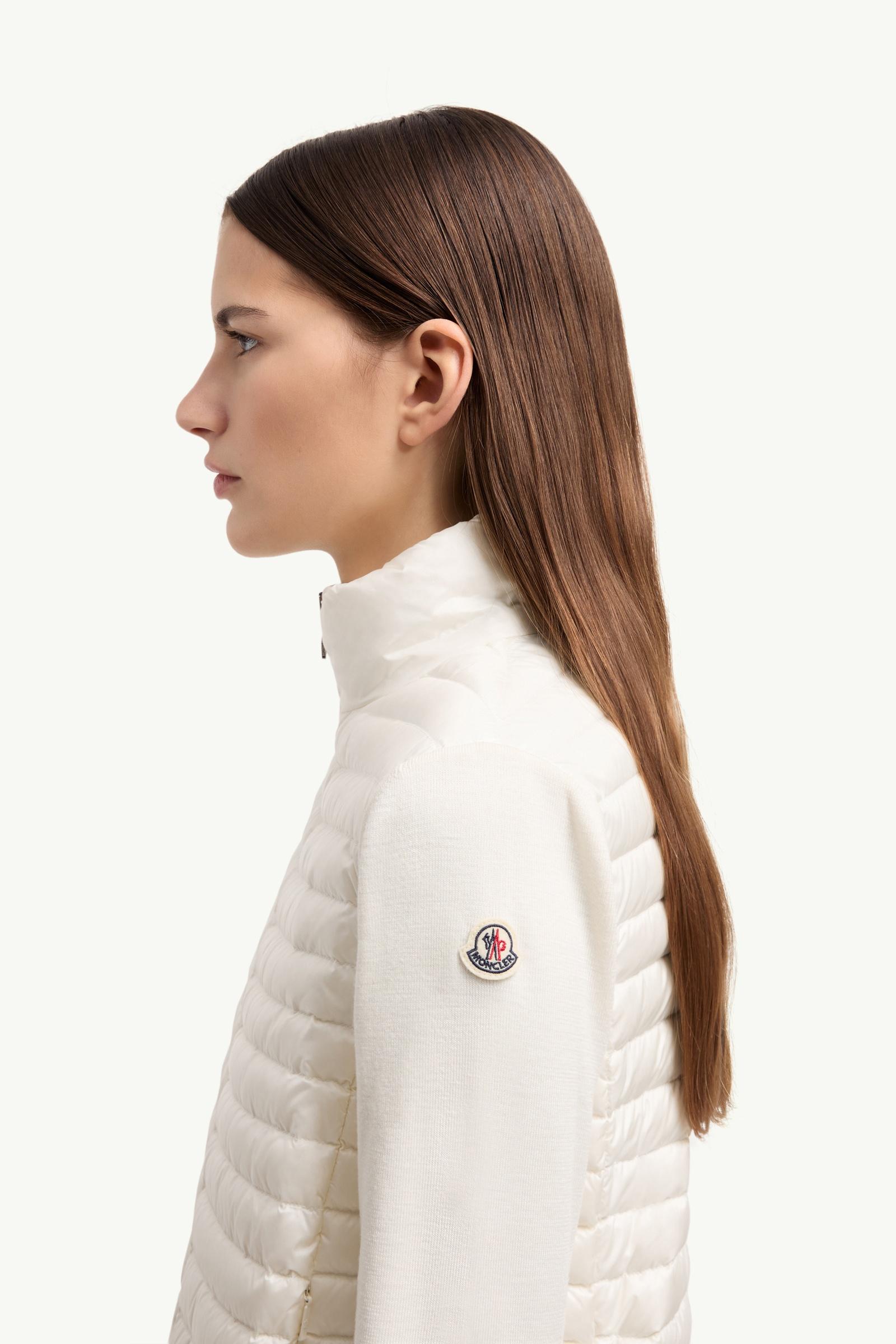 モンクレール MONCLER M ハイブリッドカーディガン ホワイト モンクレール MONCLER M ハイブリッドカーディガン ホワイト