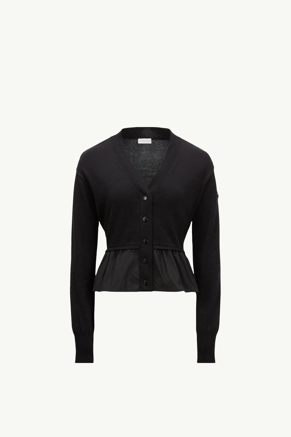Cardigan in cotone, cashmere e seta Donna Nero Moncler 2