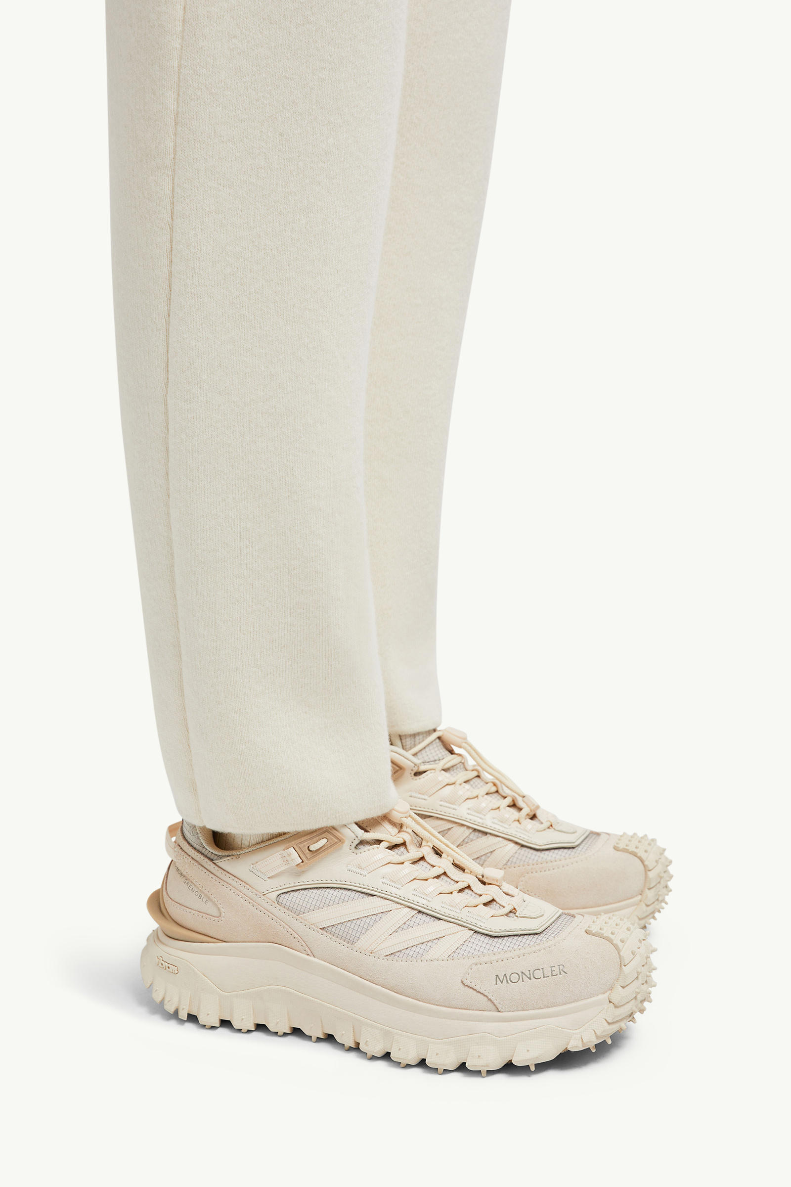 Wool & Cashmere Jogging Trousers Women White Moncler 5