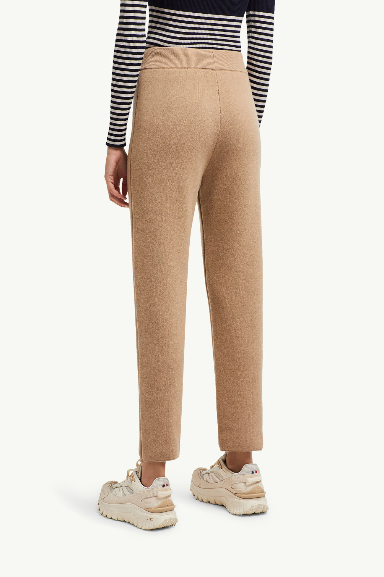 Jogginghose aus Wolle & Kaschmir Damen Camel-Beige Moncler 4