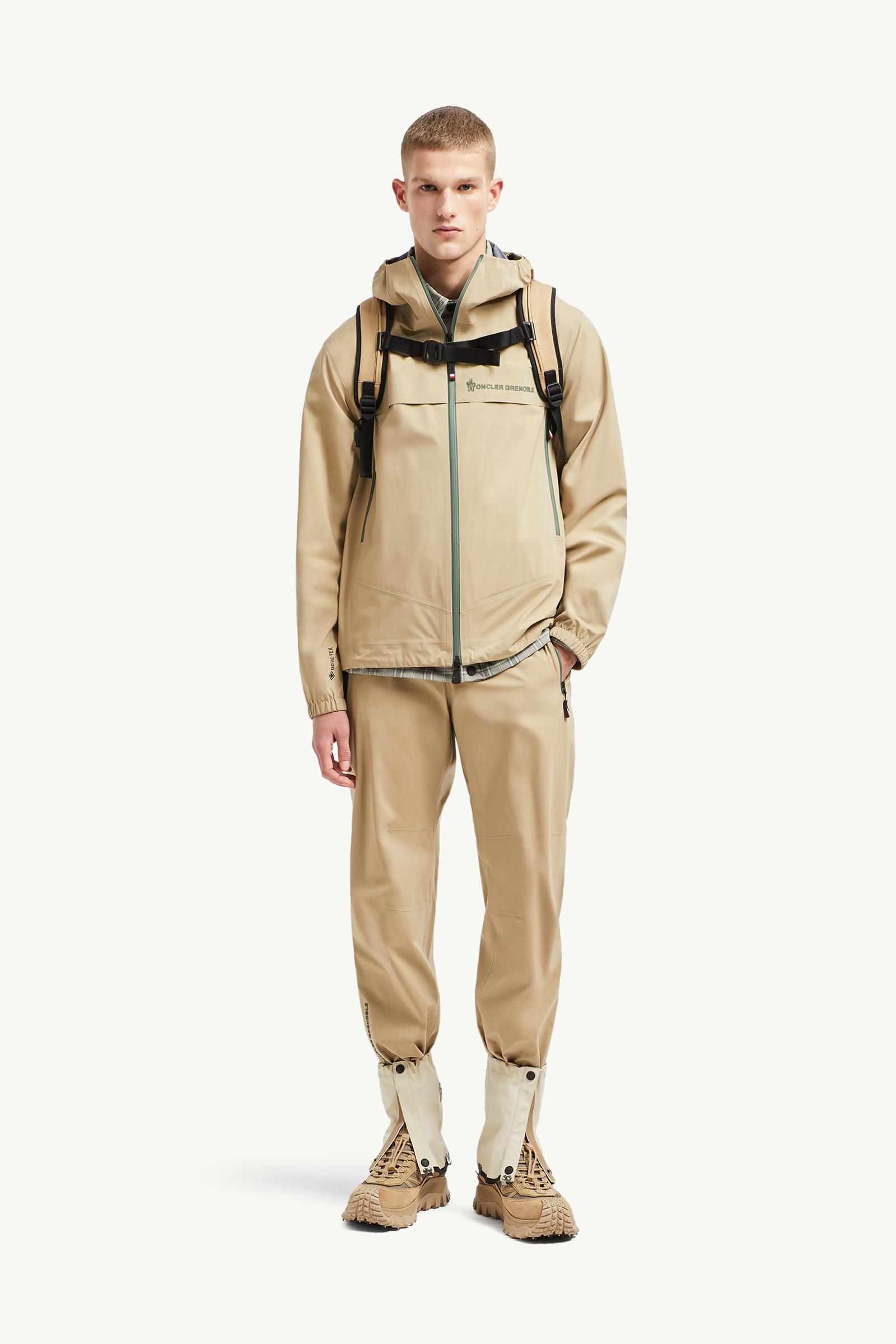 モンクレール　ジャケット　ベージュ 中古・古着通販】MONCLER (モンクレール) パイピングナイロン