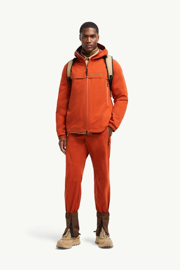 Shipton Hooded Shell Jacket Men Orange Moncler 0