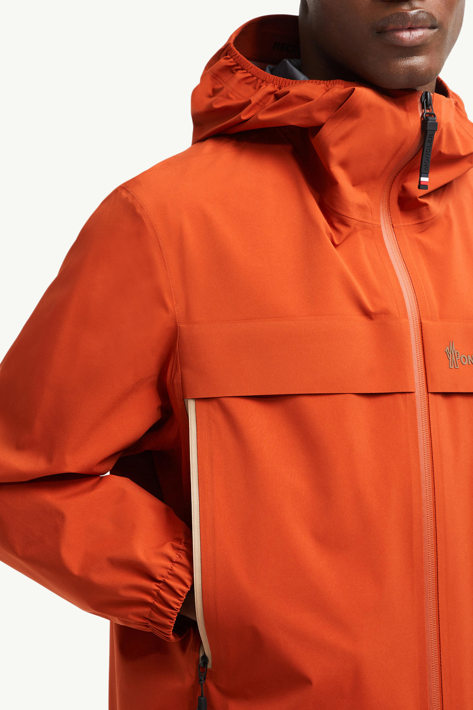 Shipton Hooded Shell Jacket Men Orange Moncler 5