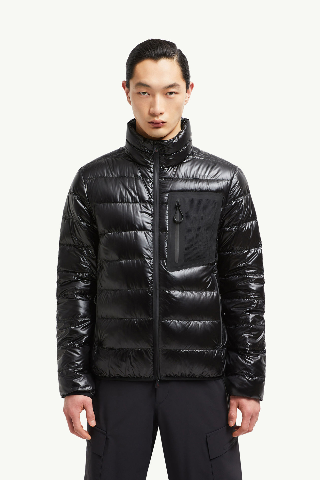 Fraser男士可折叠短款羽绒夹克外套 男士 黑色 Moncler 3