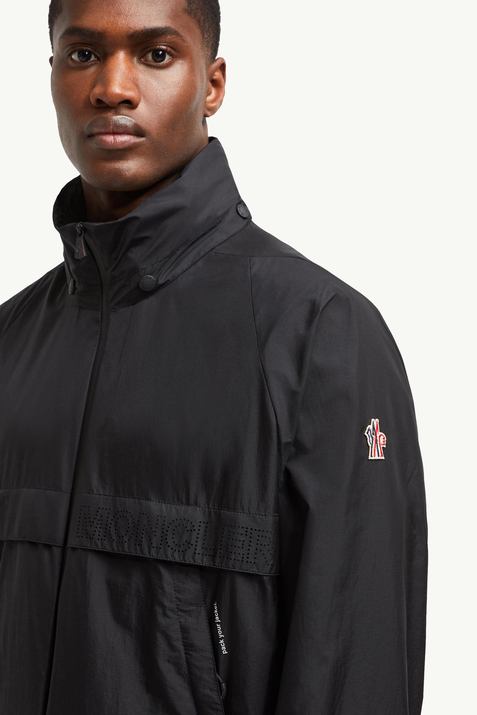 Negara Packable Hooded Windbreaker Men Black Moncler 1