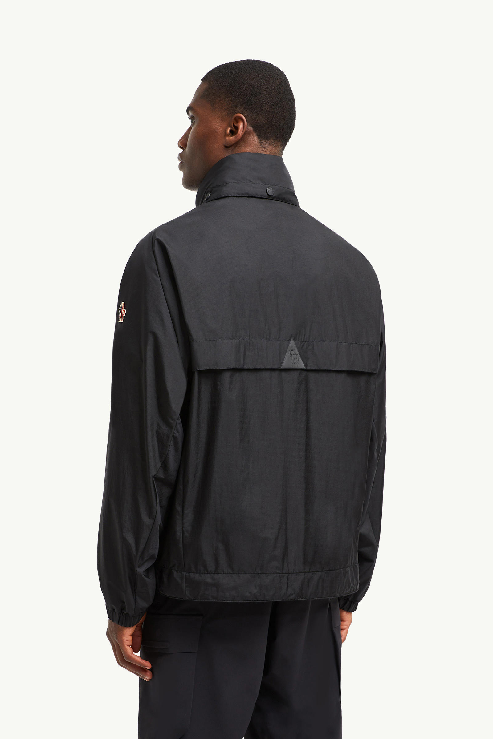 Negara Packable Hooded Windbreaker Men Black Moncler 4