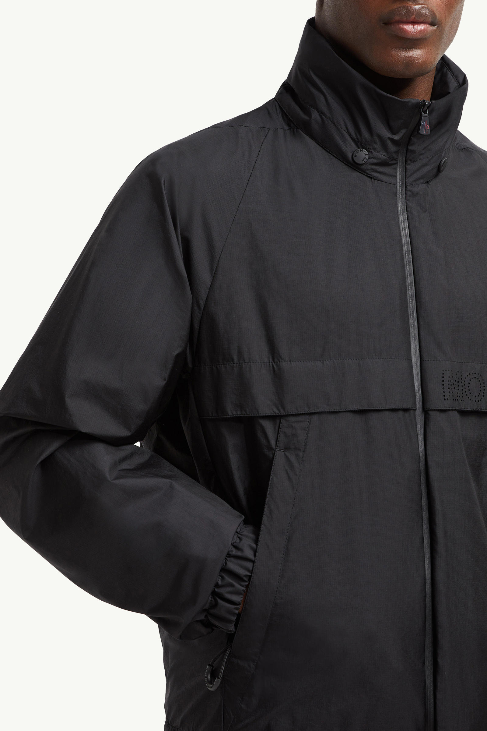 Negara Packable Hooded Windbreaker Men Black Moncler 5