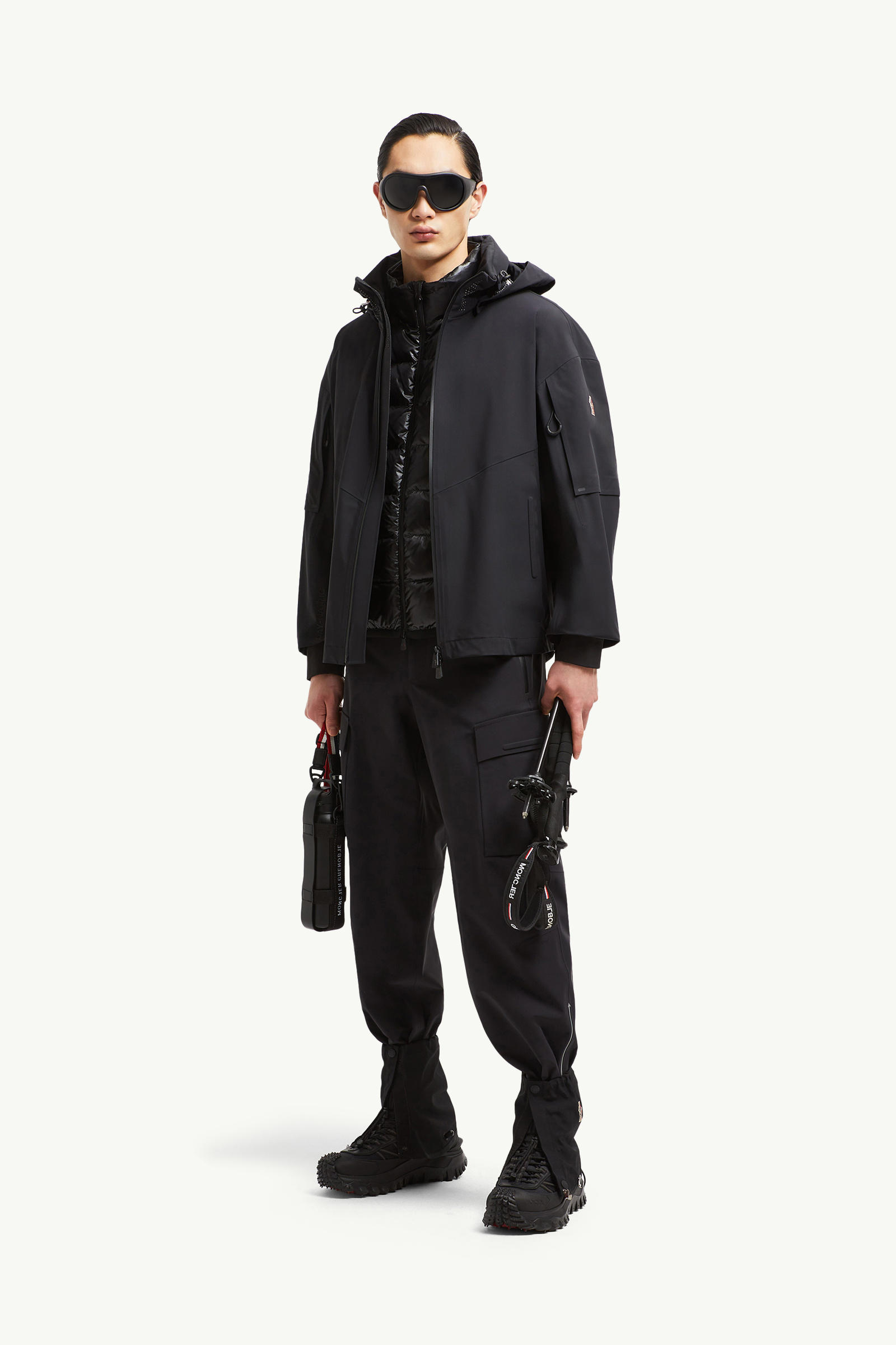 Tesso Shell-Jacke mit Kapuze Herren Schwarz Moncler 0