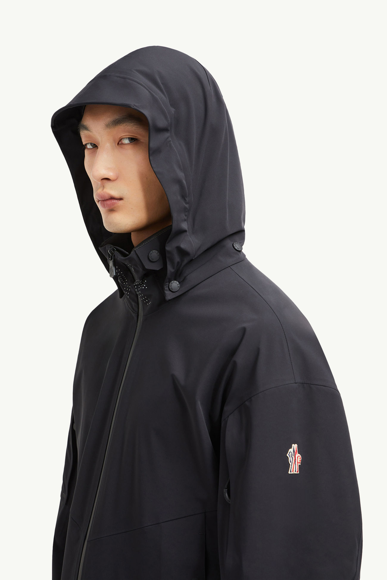 Tesso Shell-Jacke mit Kapuze Herren Schwarz Moncler 1