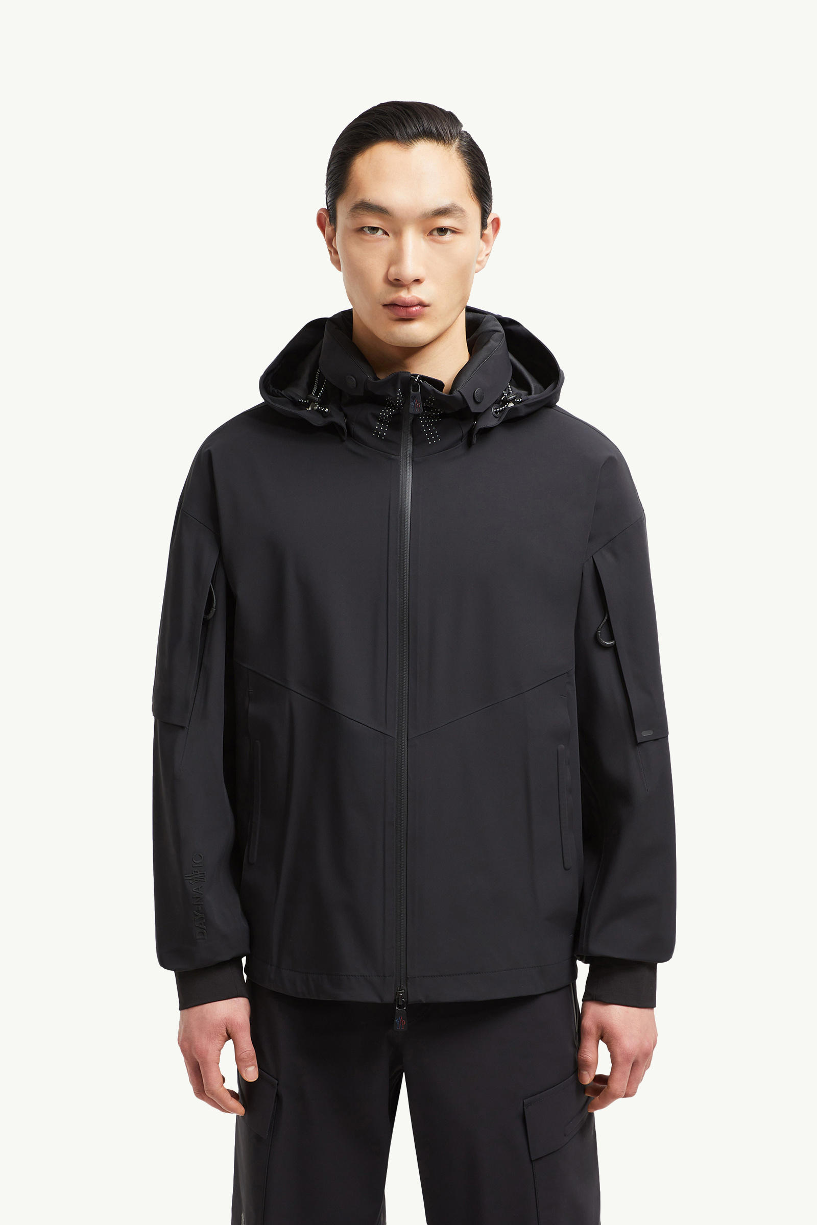 Tesso Hooded Shell Jacket Men Black Moncler 3