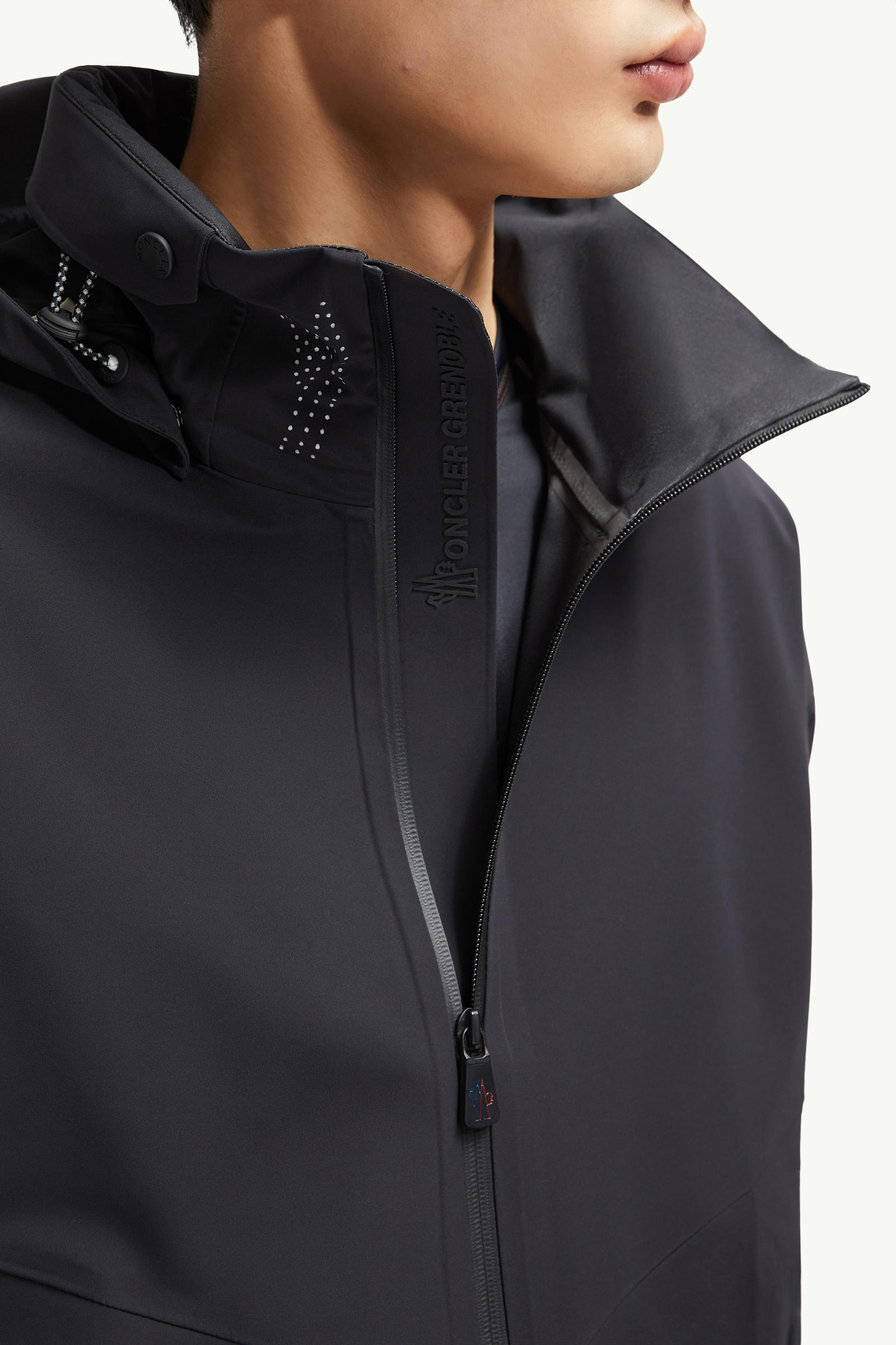 Tesso Hooded Shell Jacket Men Black Moncler 6
