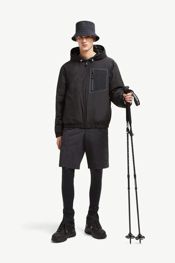 Bergun Reversible Short Down Jacket Men Black Moncler 0