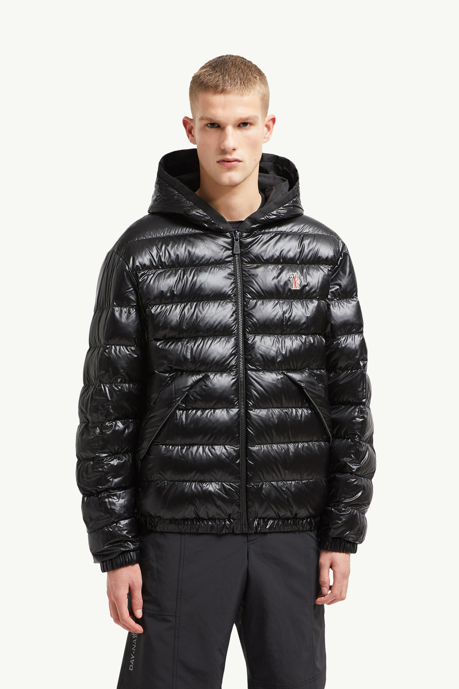 Bergun kurze wendbare Daunenjacke Herren Schwarz Moncler 3