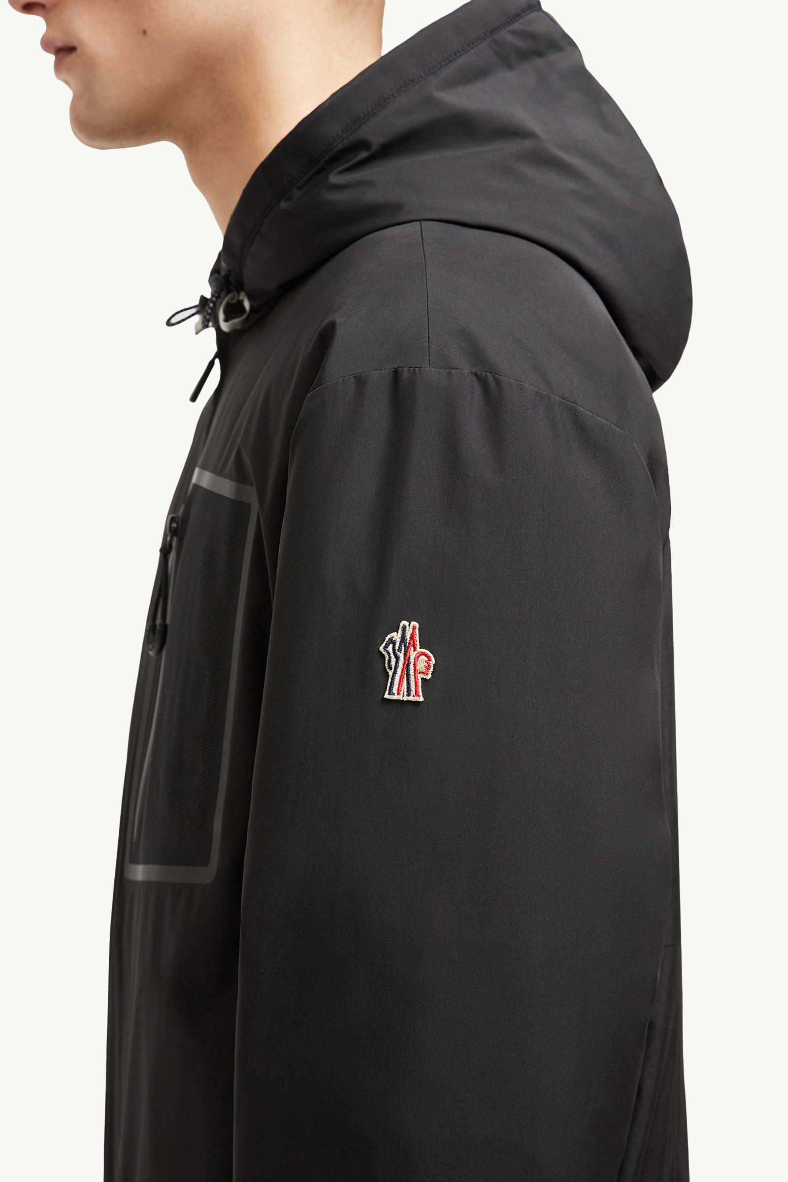 Bergun kurze wendbare Daunenjacke Herren Schwarz Moncler 6