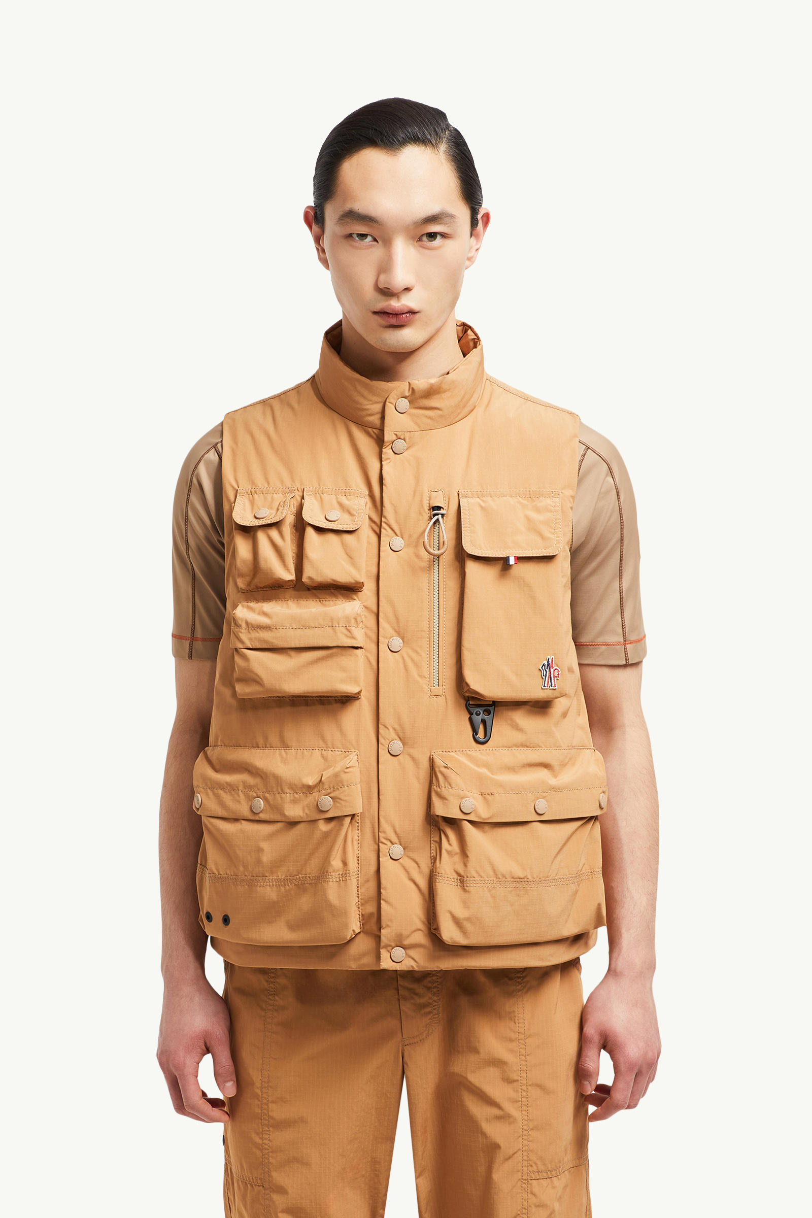 Tongass Down Field Gilet Men Light Brown Moncler 3