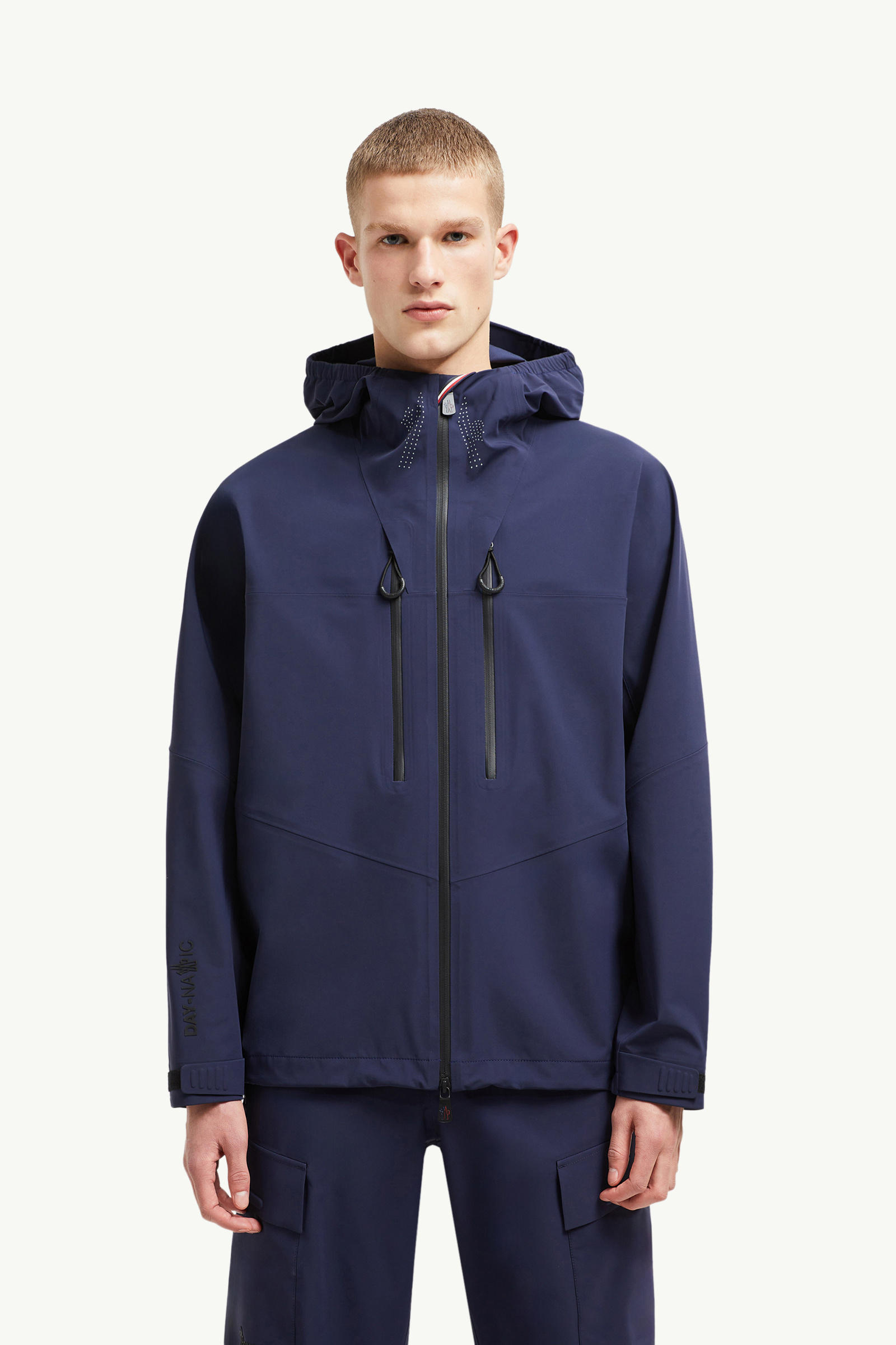 Orden Hooded Shell Jacket Men Night Blue Moncler 3