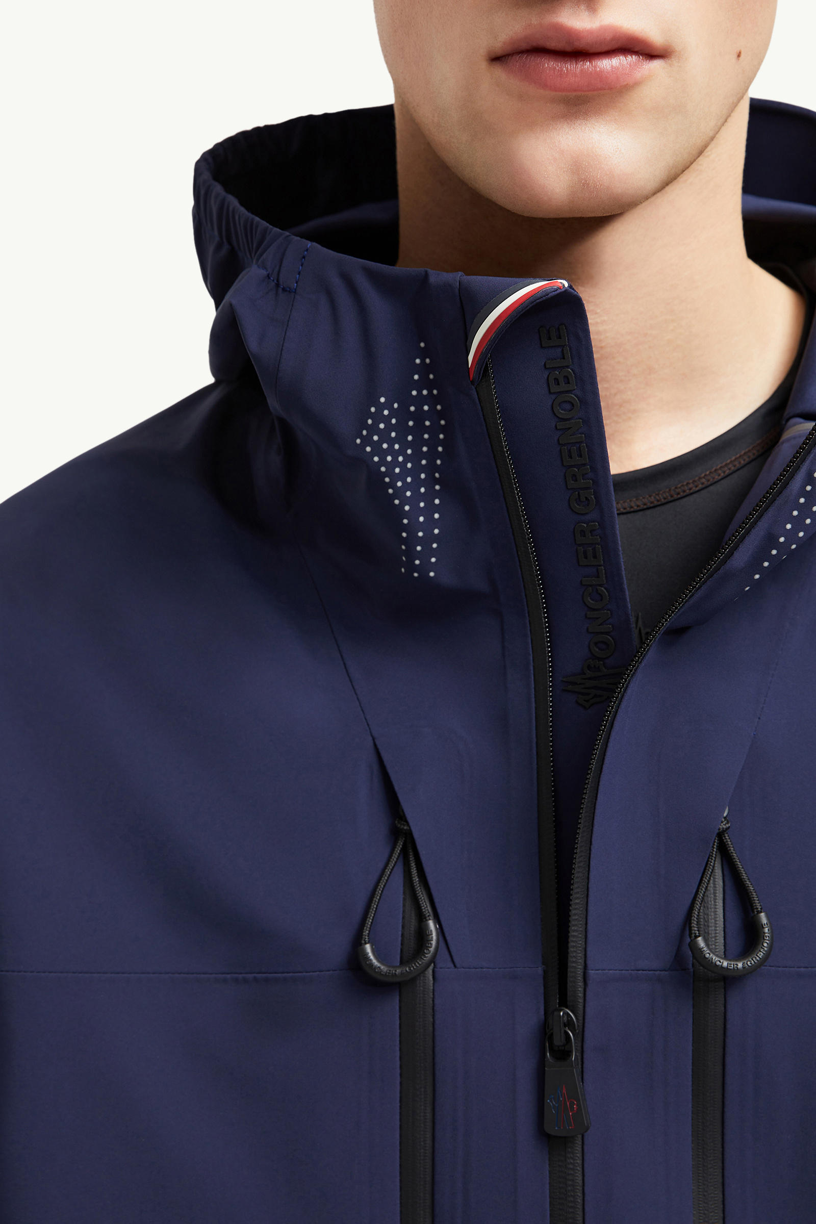 Orden Hooded Shell Jacket Men Night Blue Moncler 6