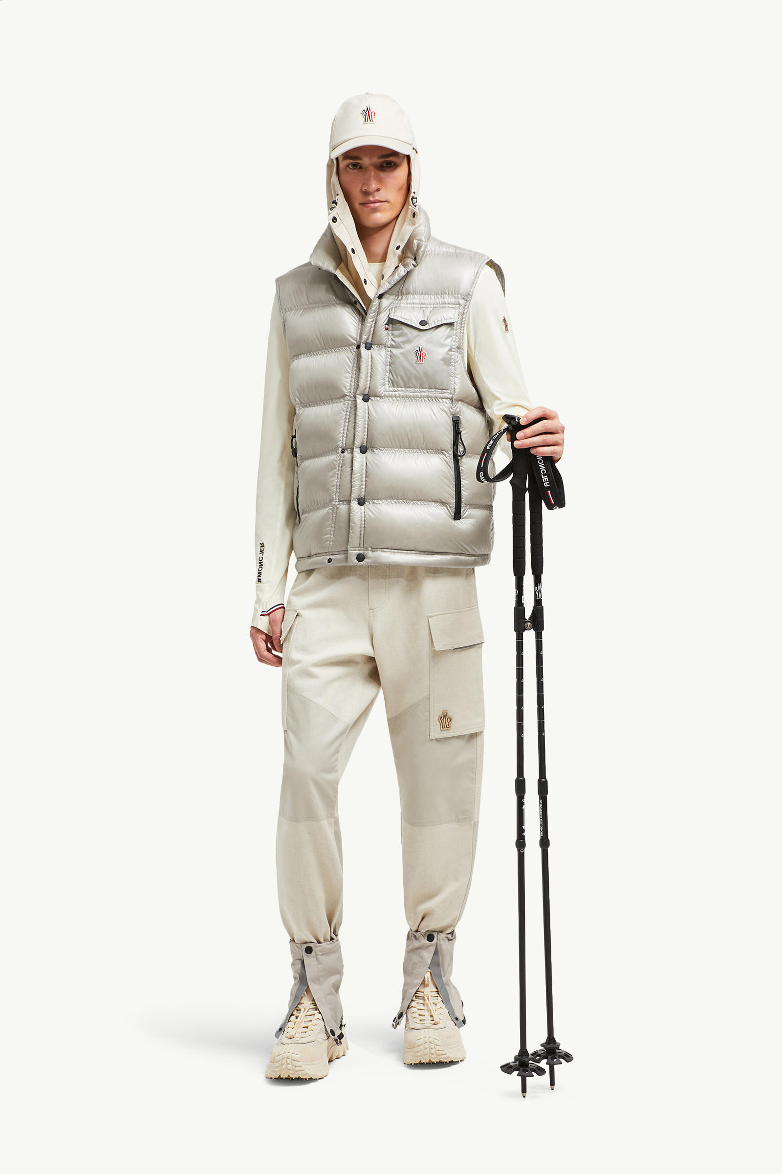 Nantu Down Gilet Men Light Gray Moncler 0