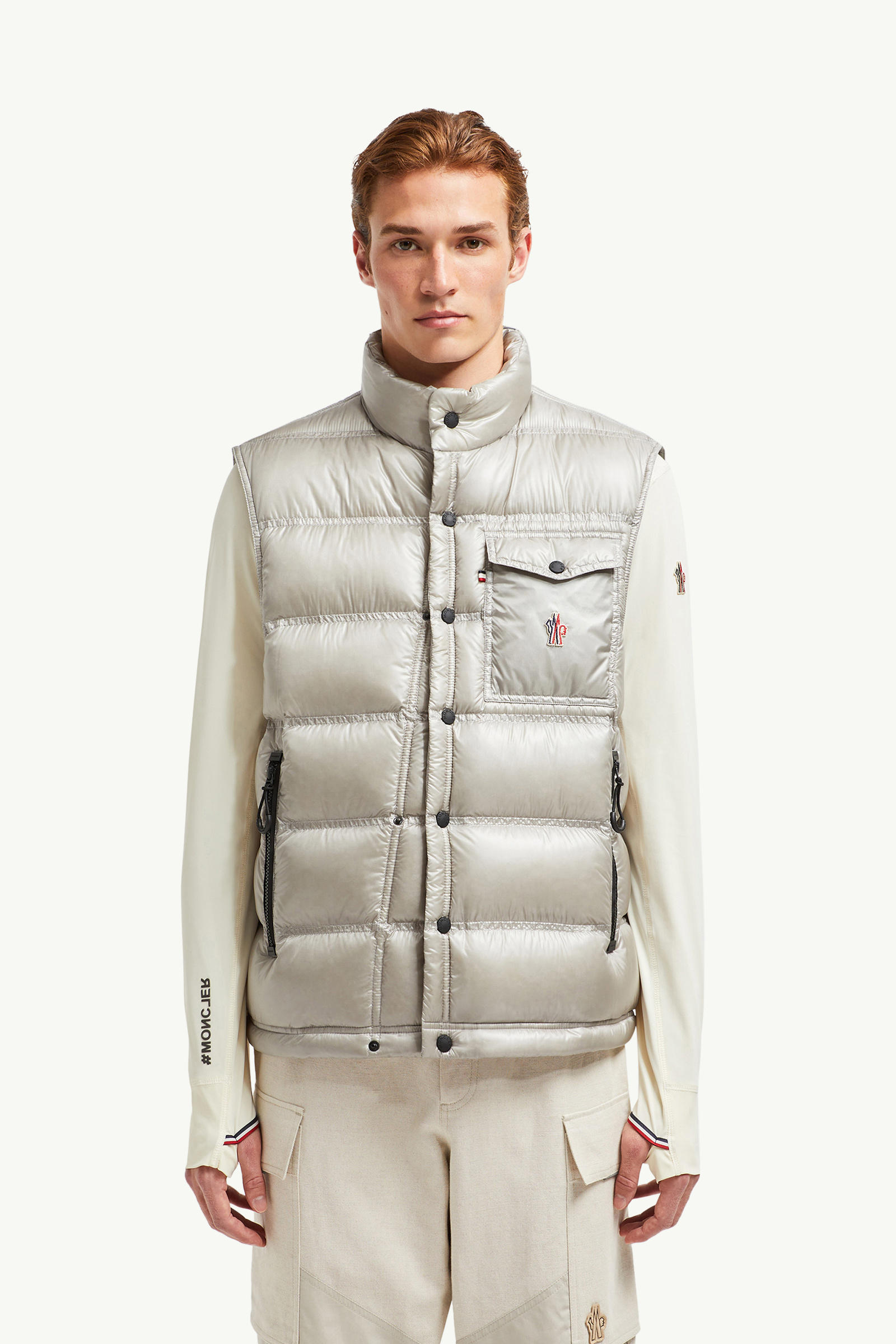 Nantu Down Gilet Men Light Gray Moncler 3