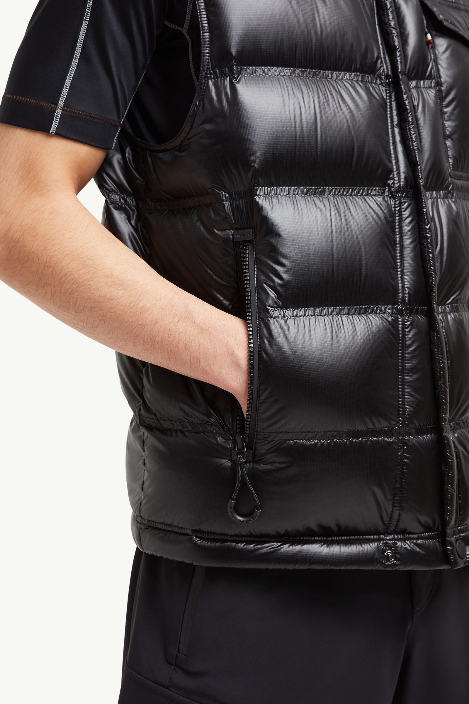 Nantu Daunenweste Herren Schwarz Moncler 6
