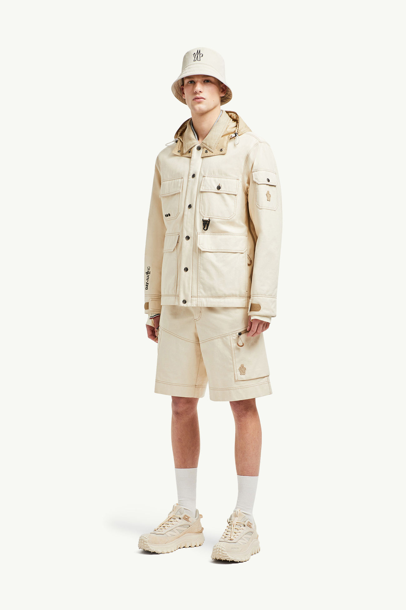 Giacca field imbottita in cotone Kelpius Uomo Beige Chiaro Moncler 0